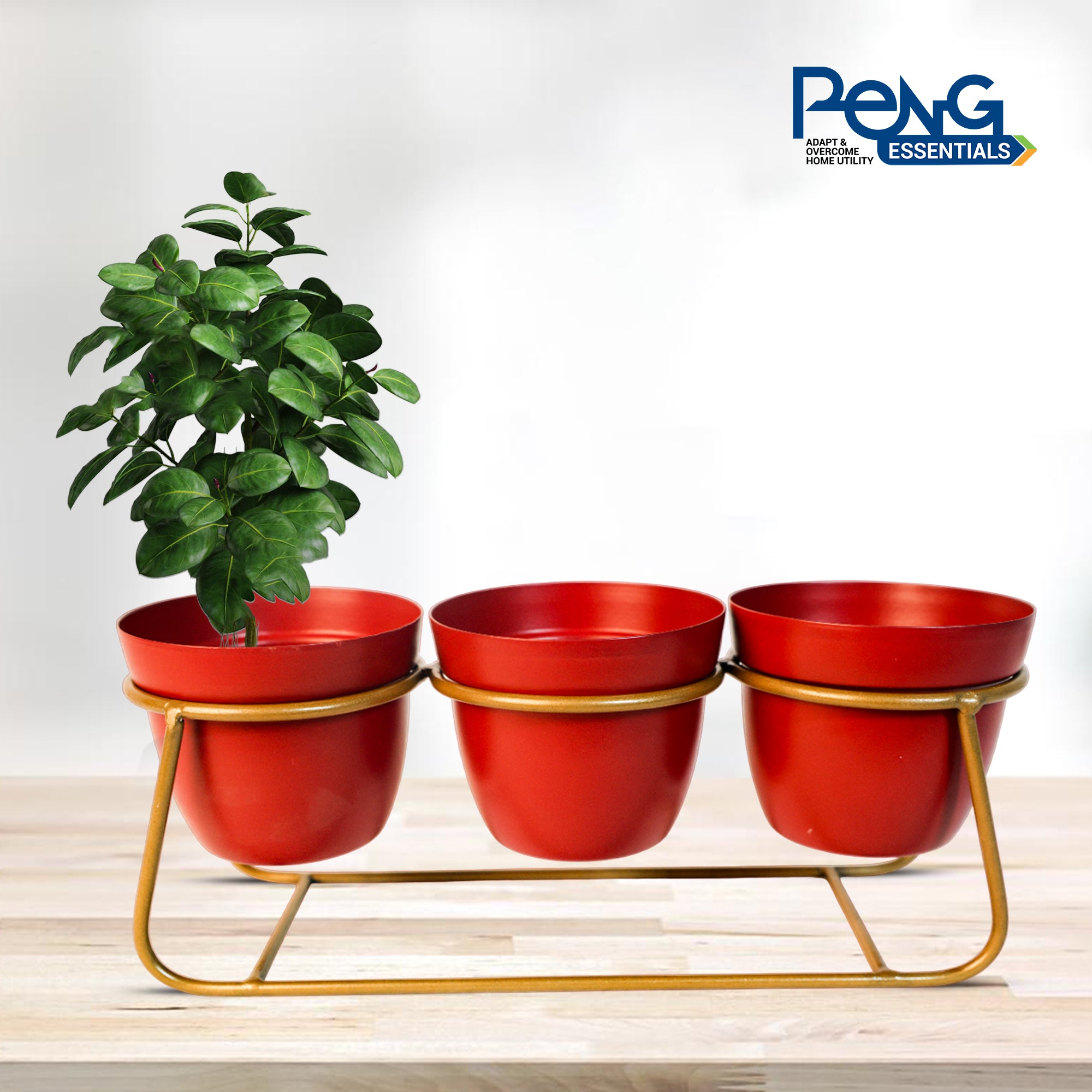 Indoor Metal decor Vase/Planter- Black set of 3