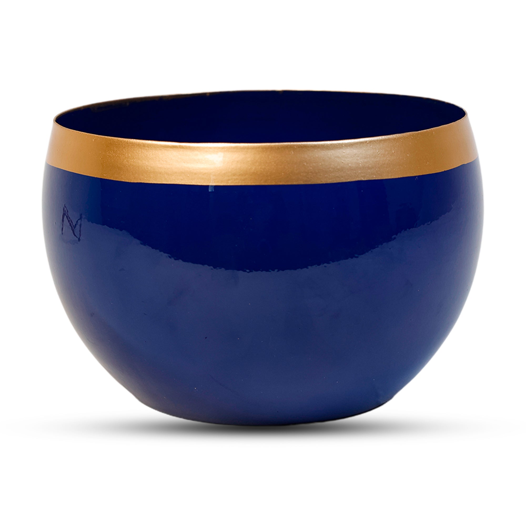 Indoor Metal decor Vase/Planter- Blue Set of 2