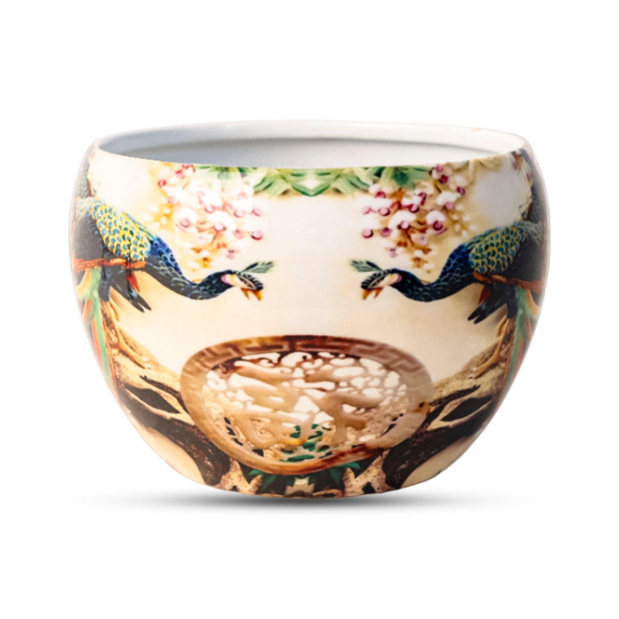 Indoor Metal decor Vase/Planter- Multicolor Set of 2