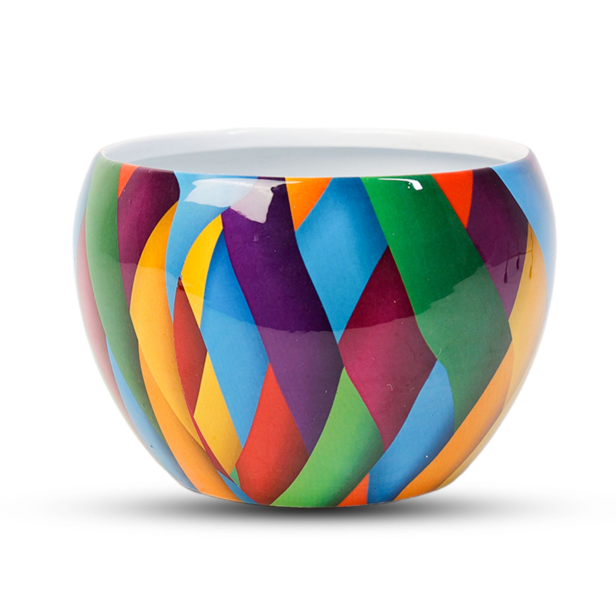 Indoor Metal decor Vase/Planter- Multicolor Set of 2
