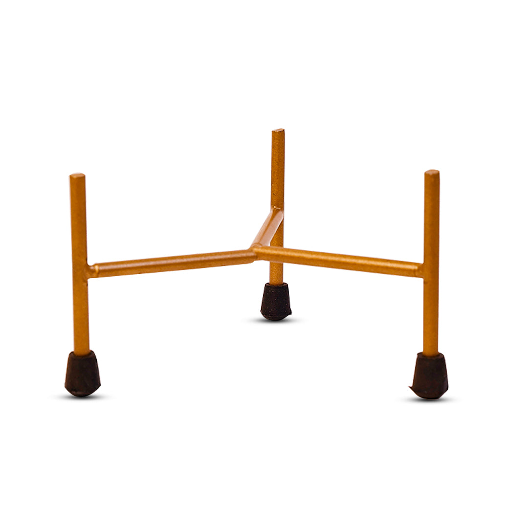 Indoor Metal decor Vase/Planter- White & Blue Set of 2