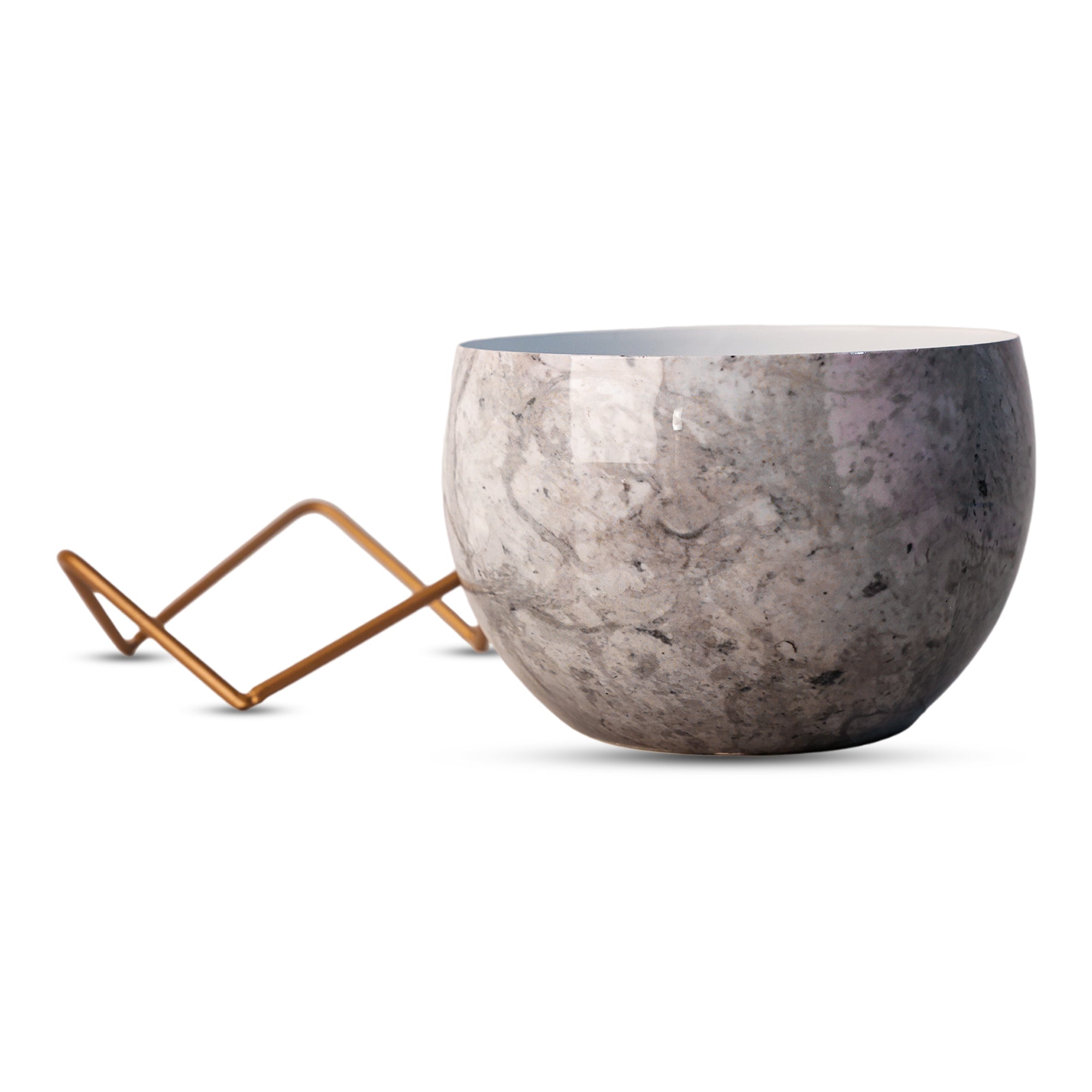 Indoor Metal decor Vase/Planter- Grey Set of 2