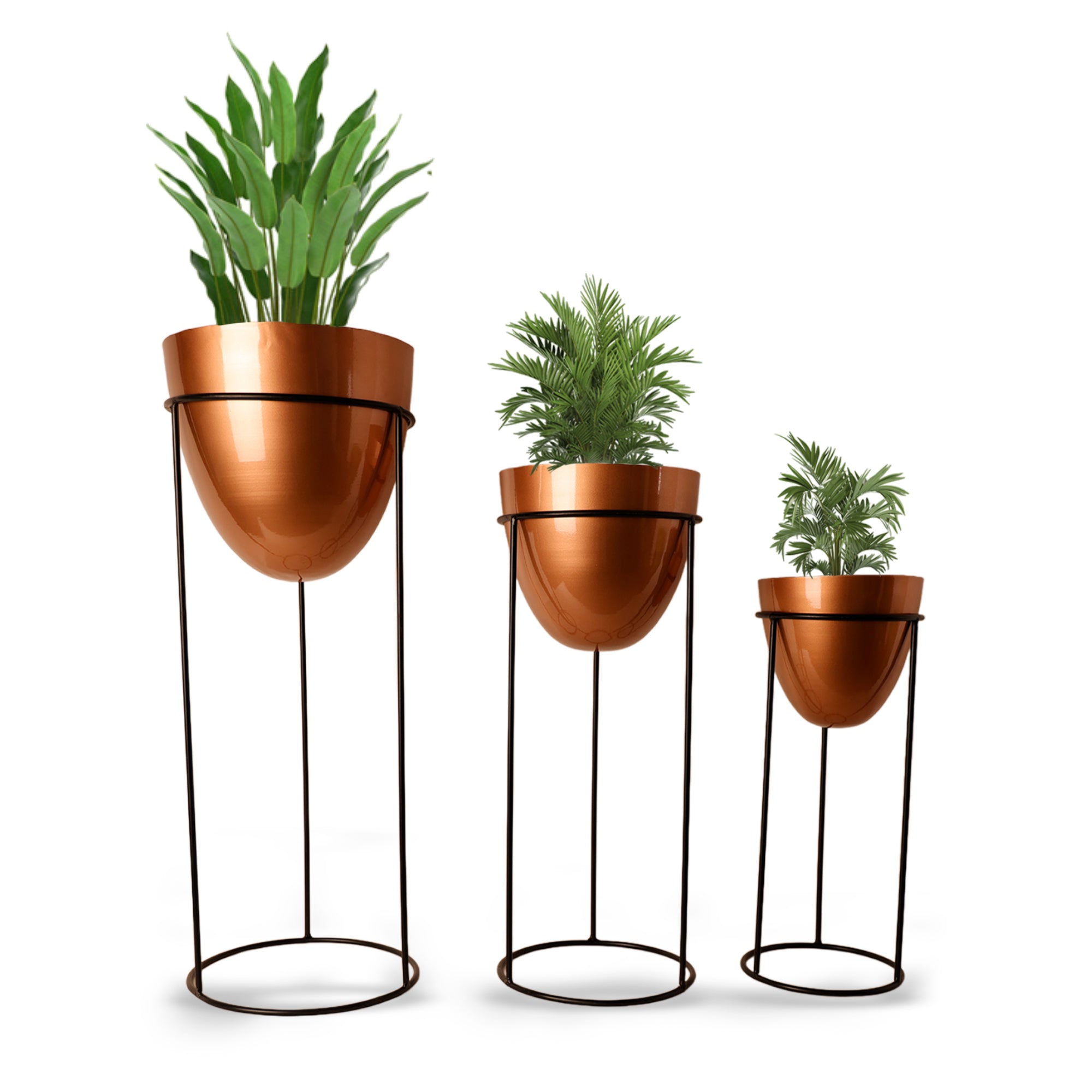 Indoor Metal decor Vase/Planter- Cooper