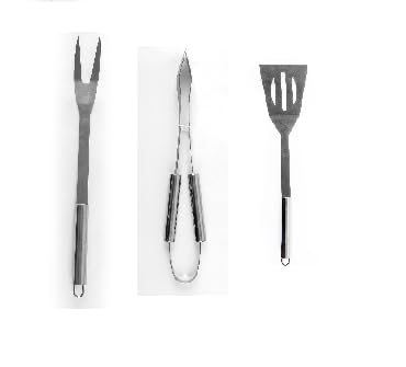 Trio BBQ Grill Cooking Kit, Set of 3 | Barbeque Accessories