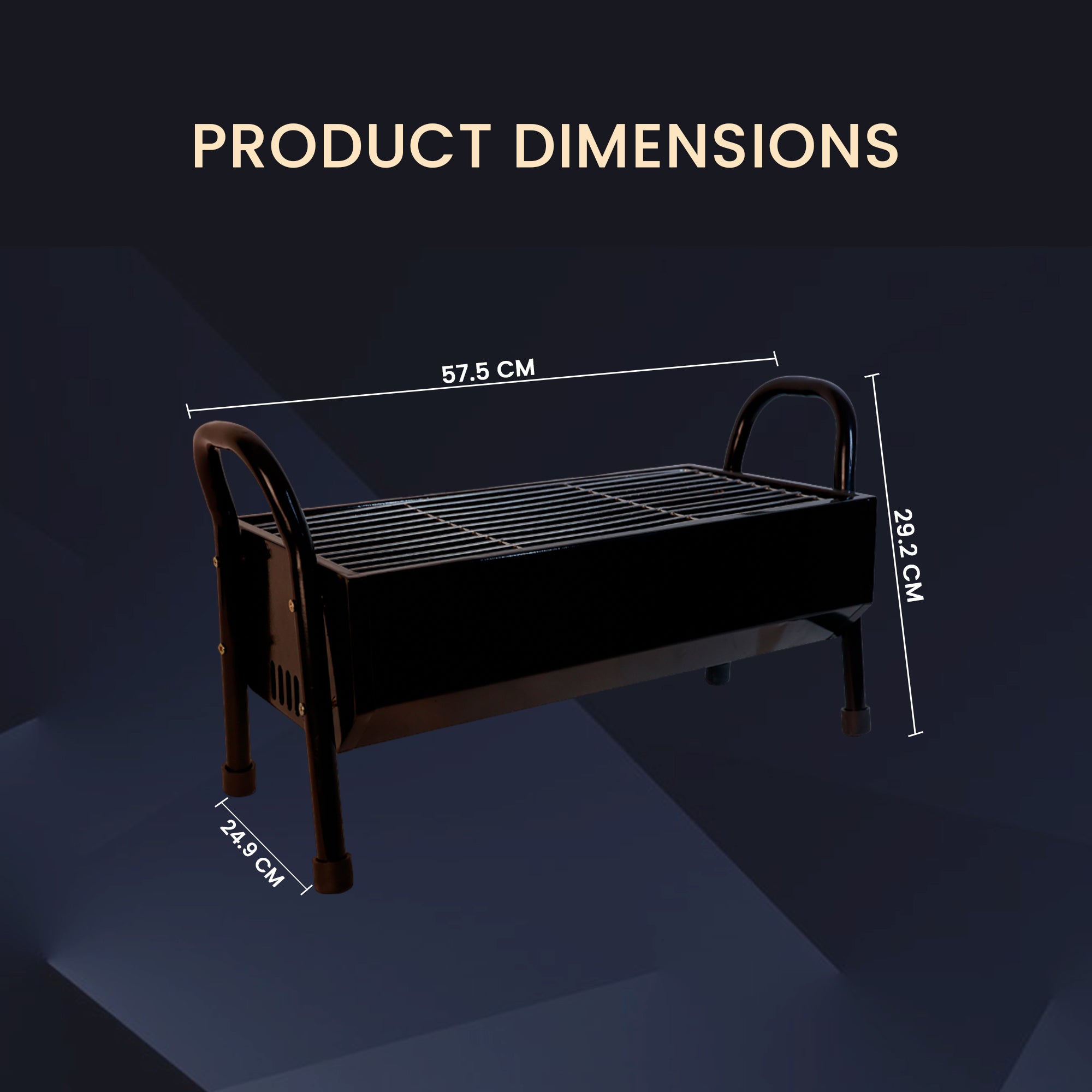 Barbecue Grill, Charcoal Grill Folding Portable Lightweight Barbecue Grill Tools for Outdoor With 5 Skewers, Free Standing