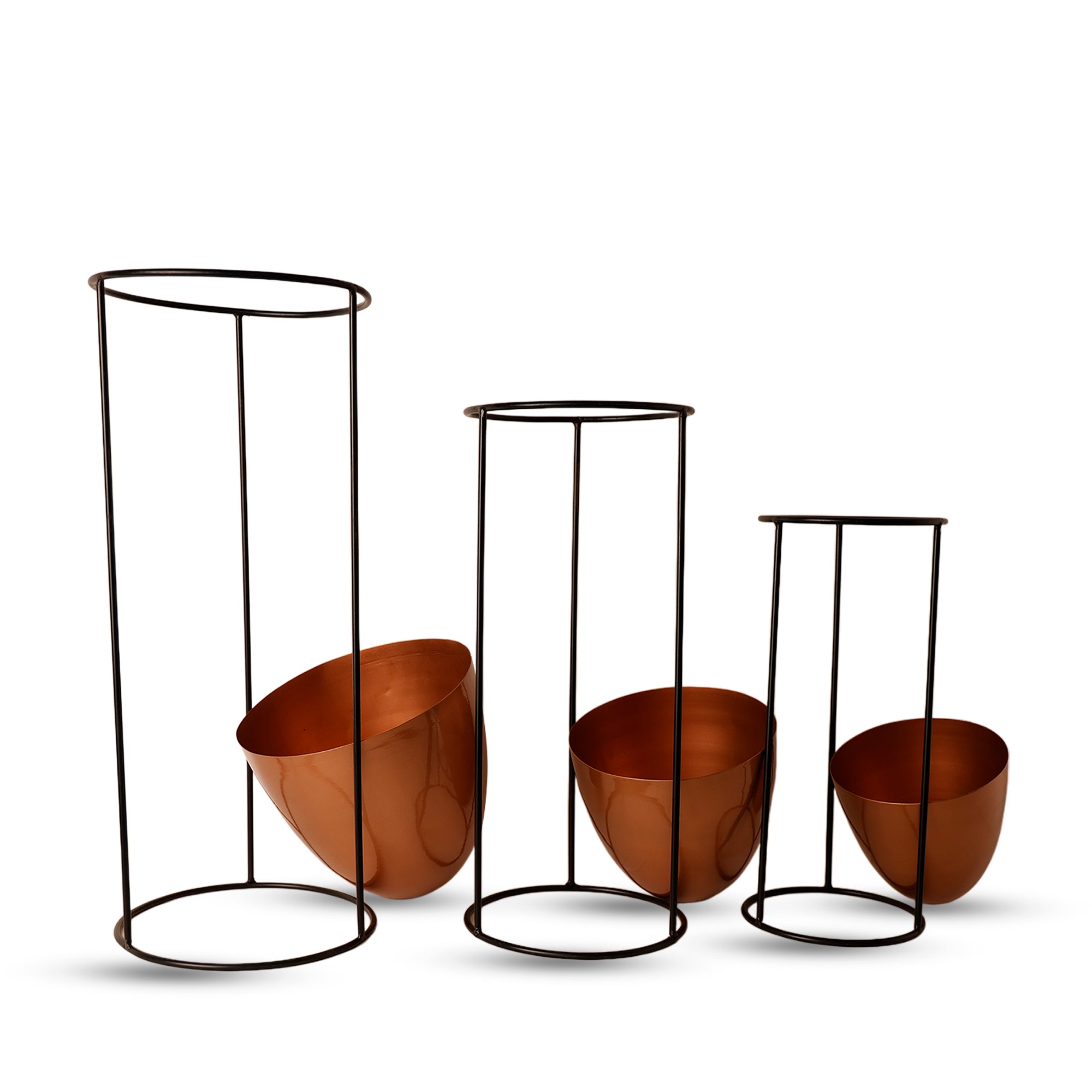 Indoor Metal decor Vase/Planter- Cooper