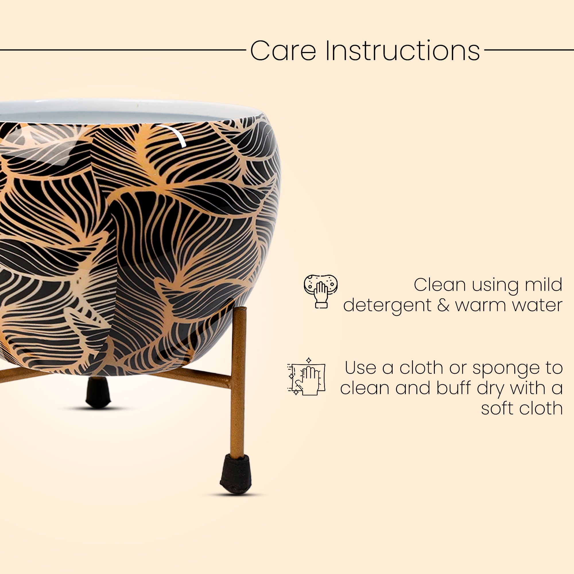 Indoor Metal decor Vase/Planter- Multicolor