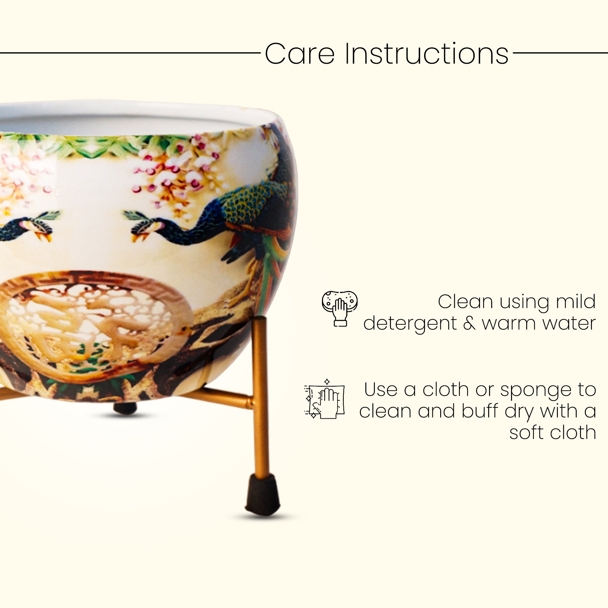 Indoor Metal decor Vase/Planter- Multicolor