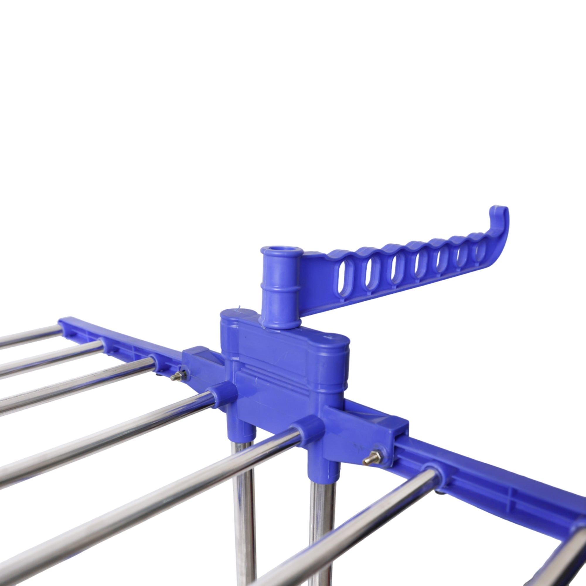 Stainless Steel Cloth Drying Stand I 2-Tier Stainless Steel I (Blue)