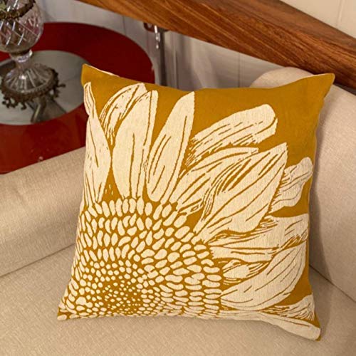 Sunflower Yellow Cushion Cover (50x50 cm) I Yellow