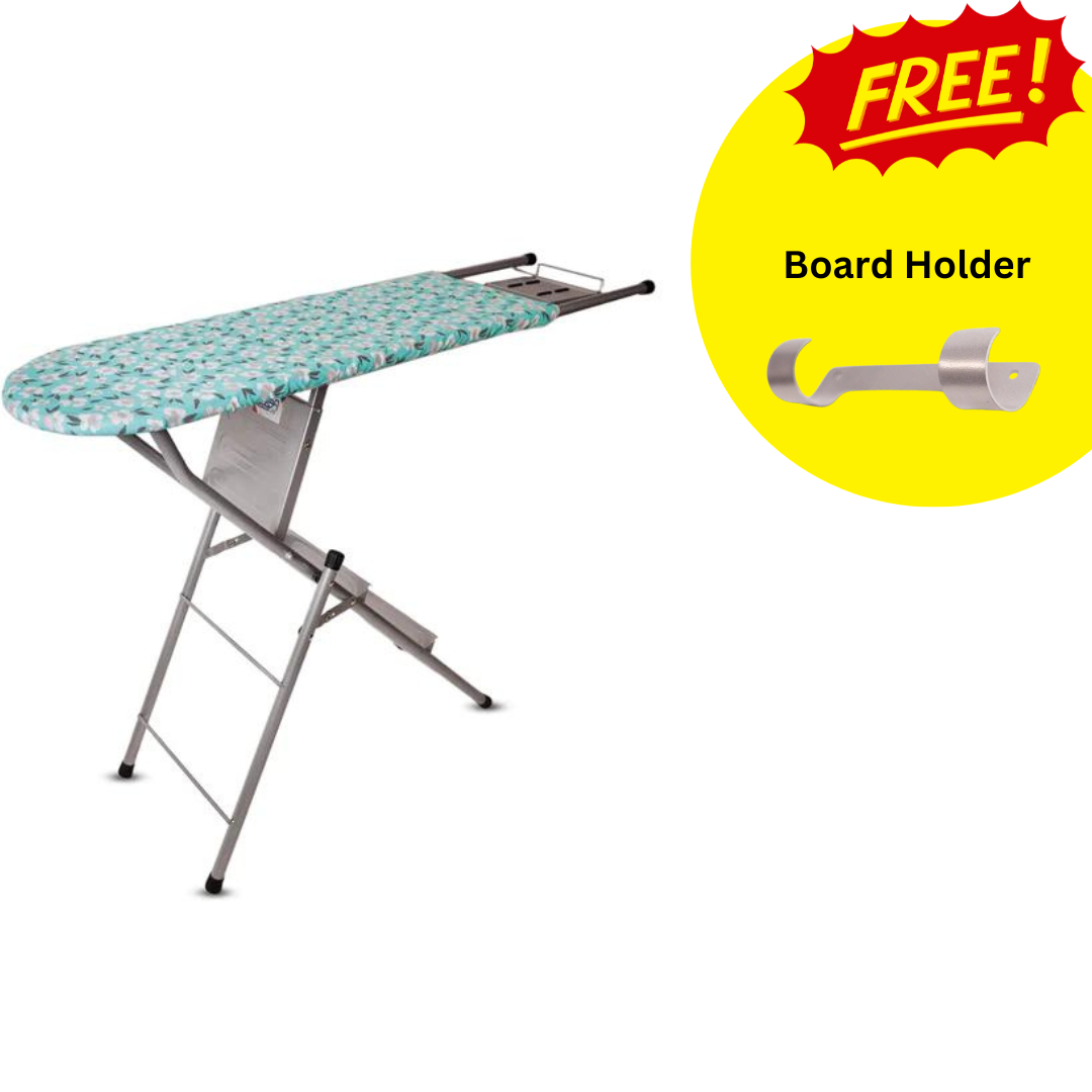 MultiComfort Ironing Board | 2 in 1 Ladder Ironing Board with Step Ladder I Green