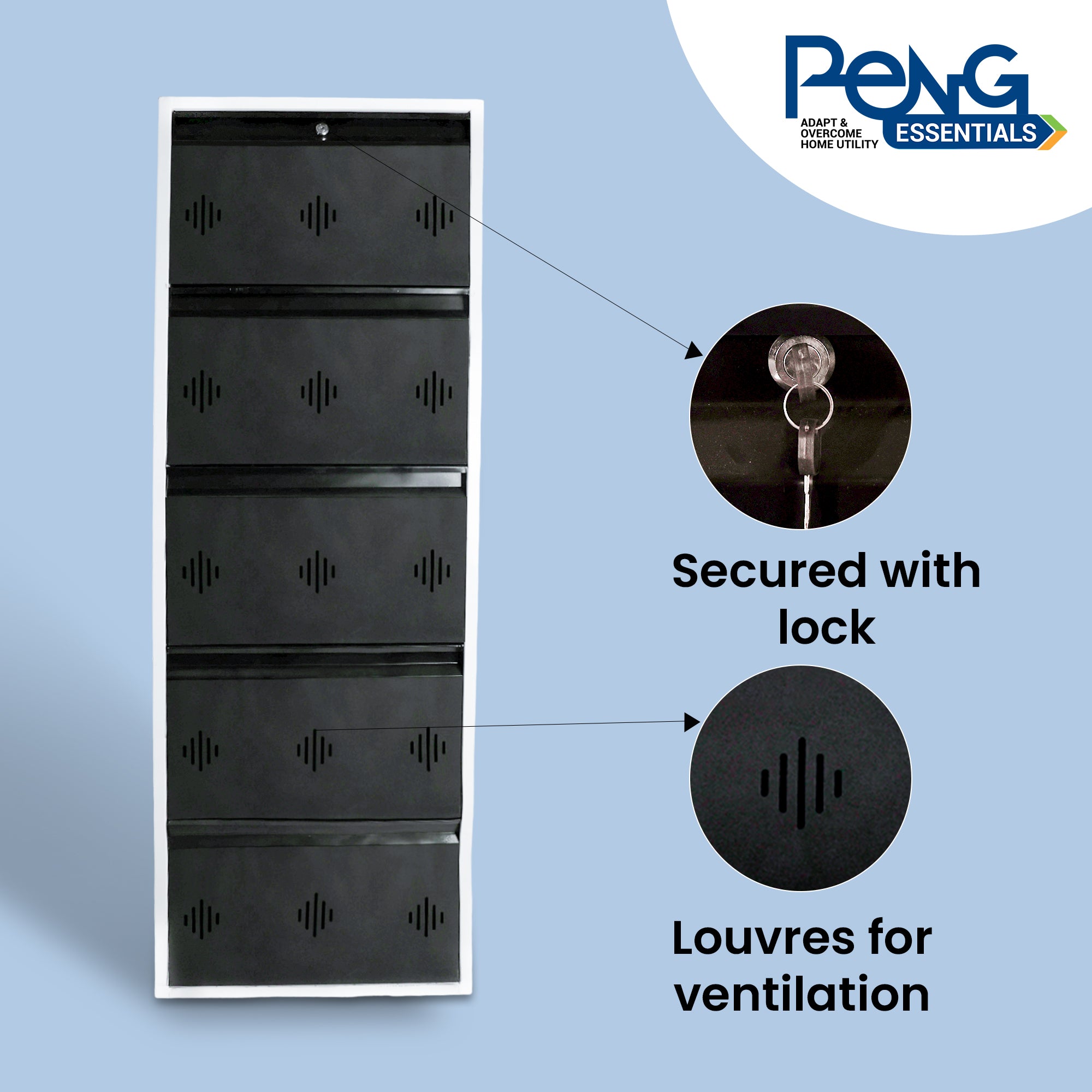 Wide Space Saver 5 Level Shoe Rack (5 Level 24 inch, Brown)