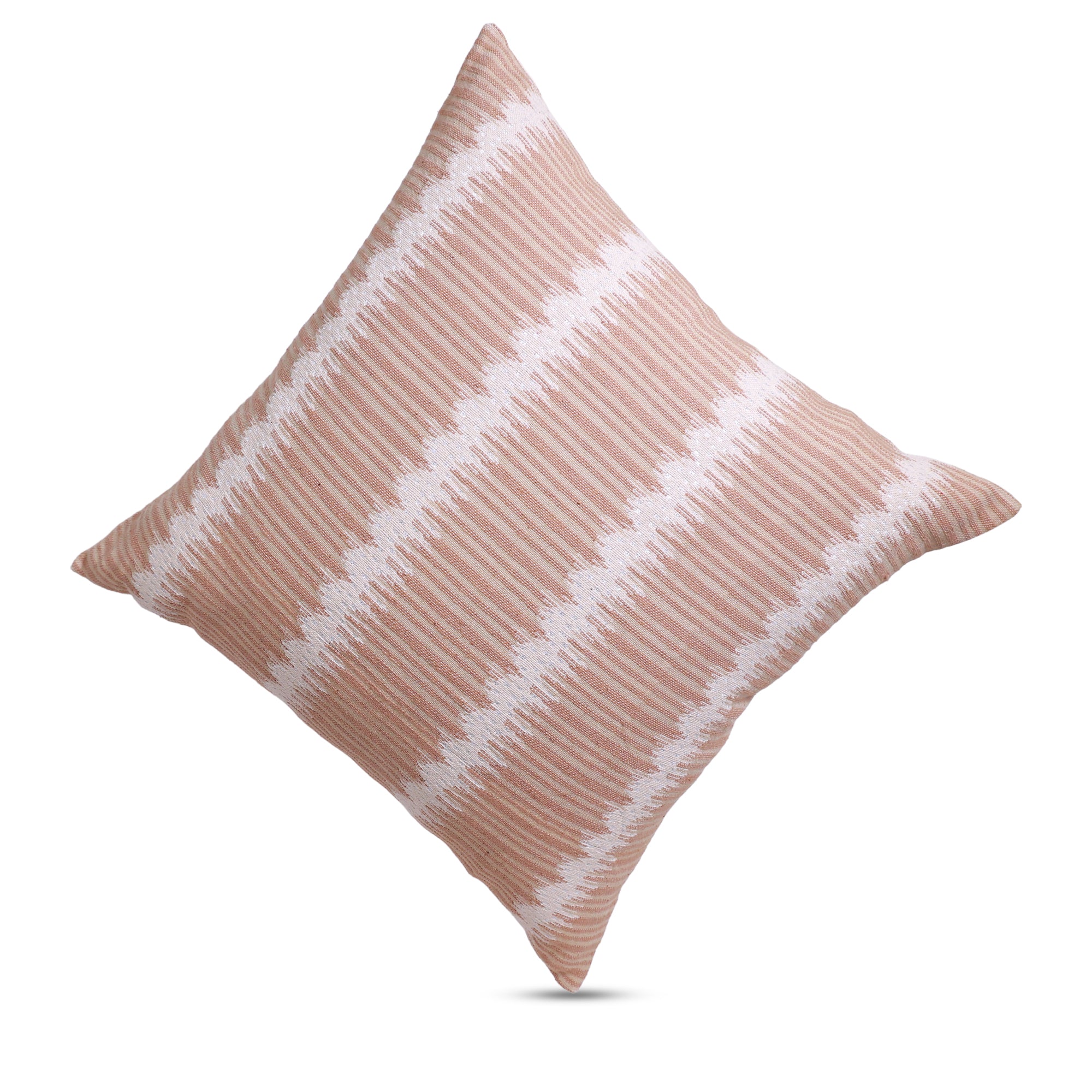 Beige Lurex Cushion Cover (50x50 cm) Pack of 2 I Beige