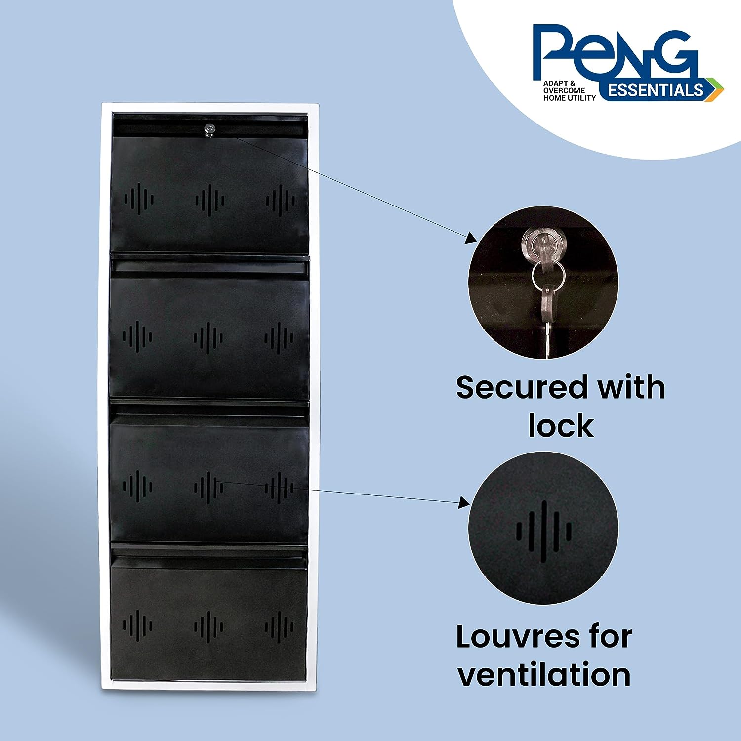 Space Saver Wide Shoe Rack (4 Level 24 inch, Brown and White)