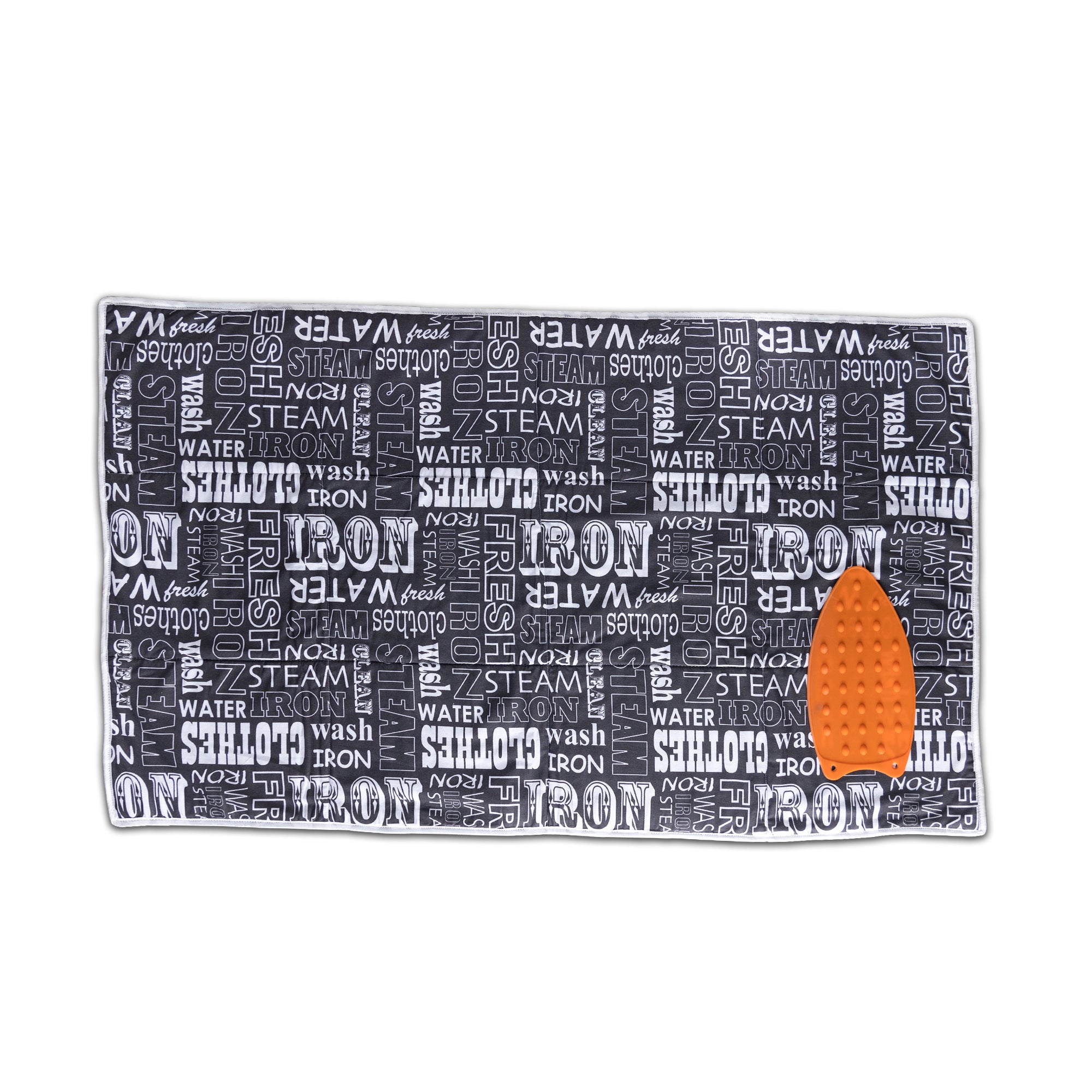 Iron Mat 119 X 69 | Silicone Iron Rest Protector | Steam Press On Table I Black