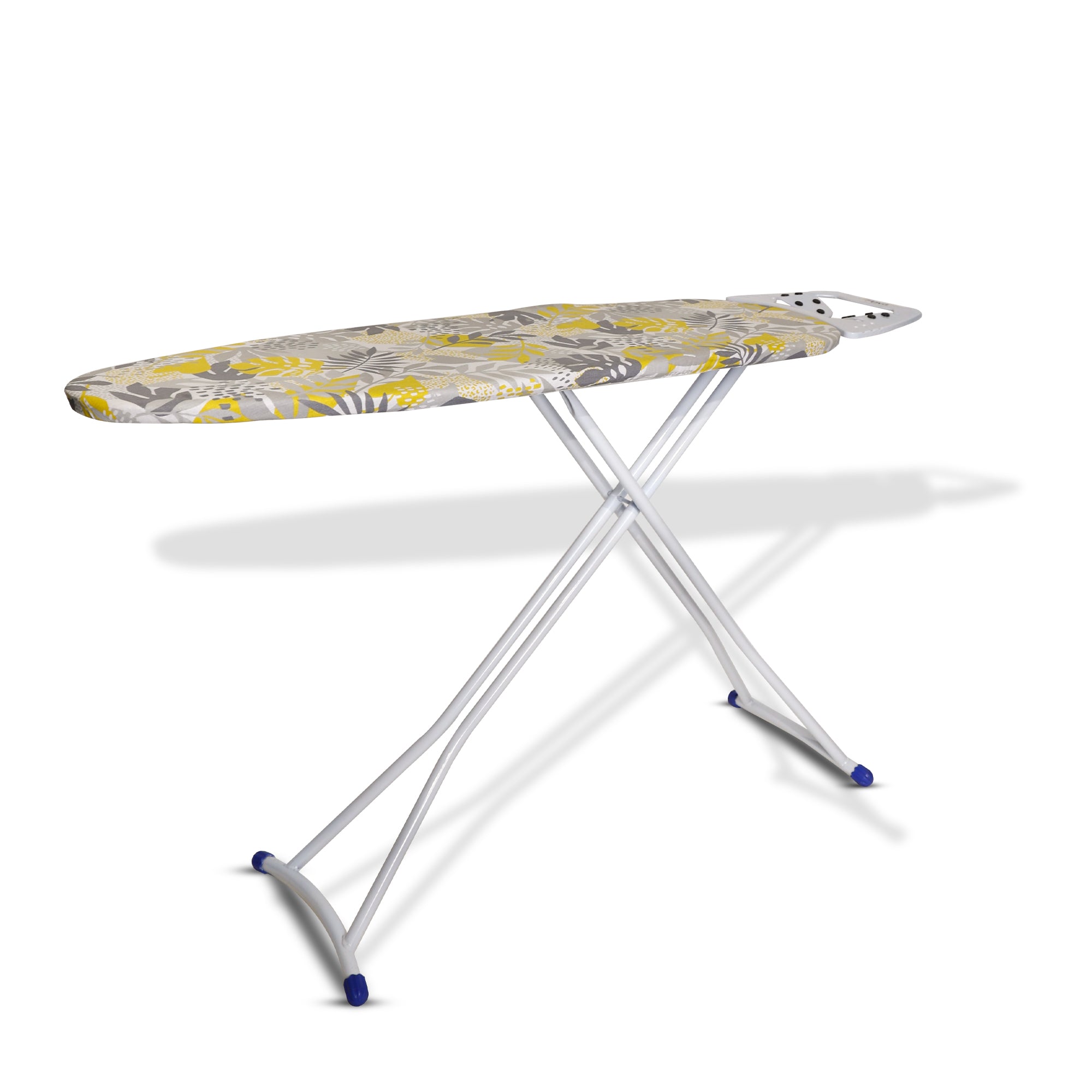 Adjustable Bloom Ironing Stand | H-Leg New Ironing Board with Silicone Iron Rest, Floral