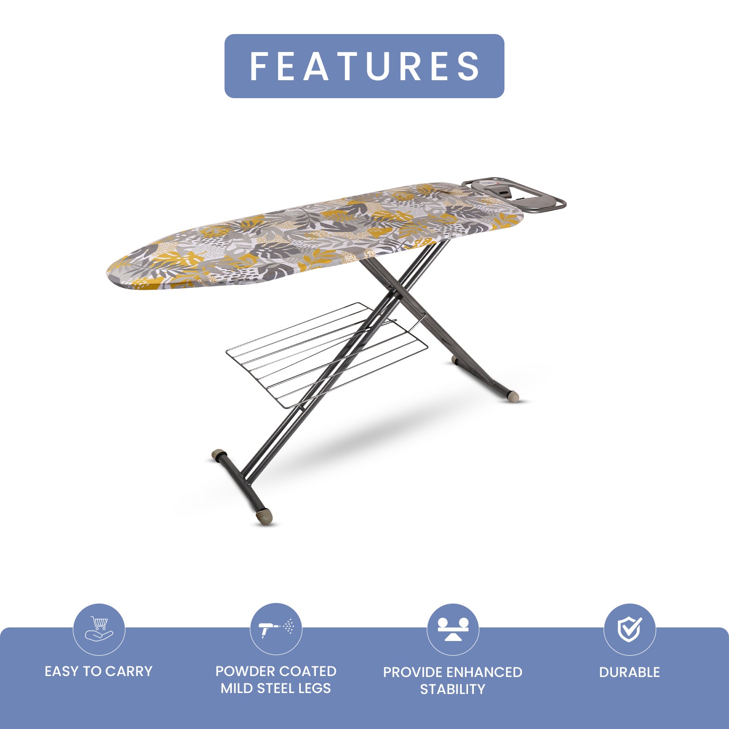 InnovateRest Ironing Board | Floral Print Maxima Standard Ironing Board I Floral