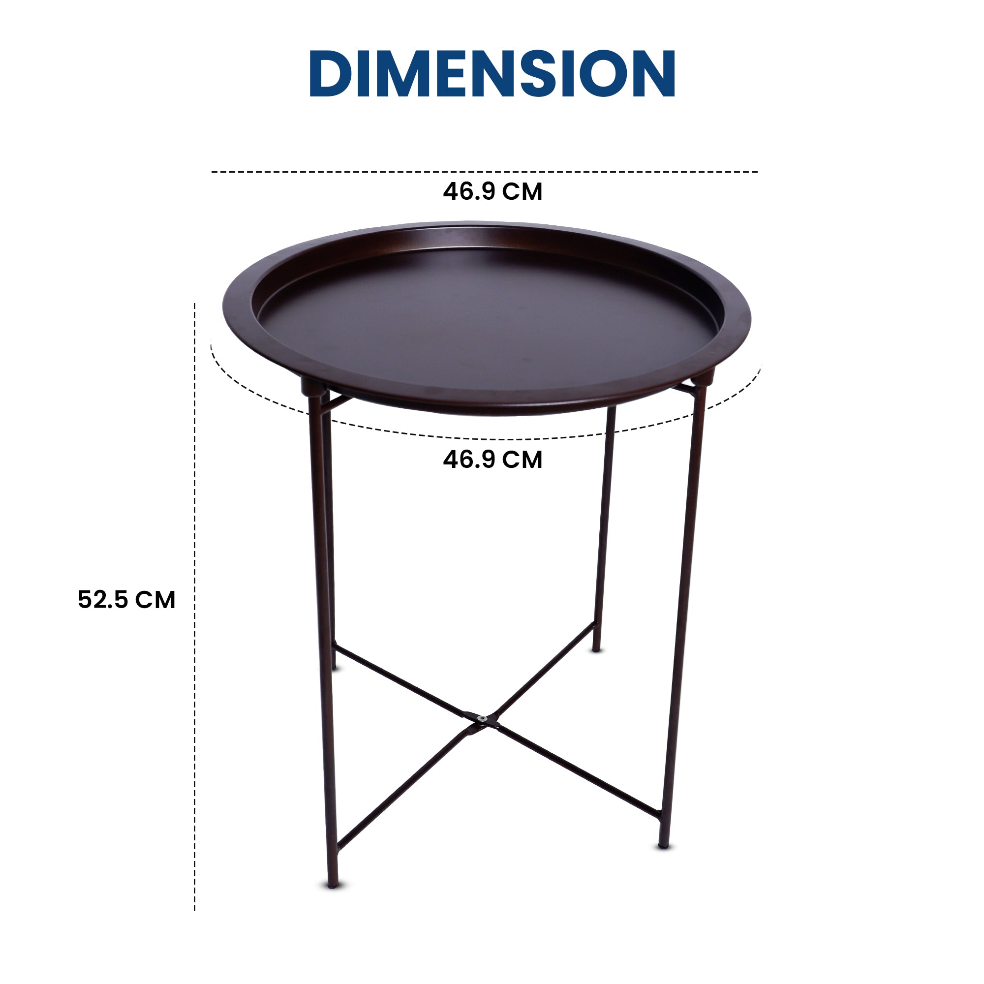 Foldable Coffee Table, Brown