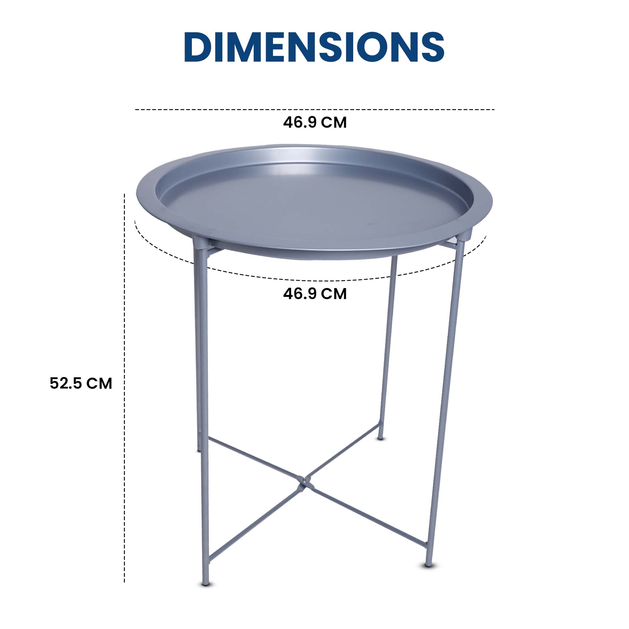 Foldable Coffee Table, Grey