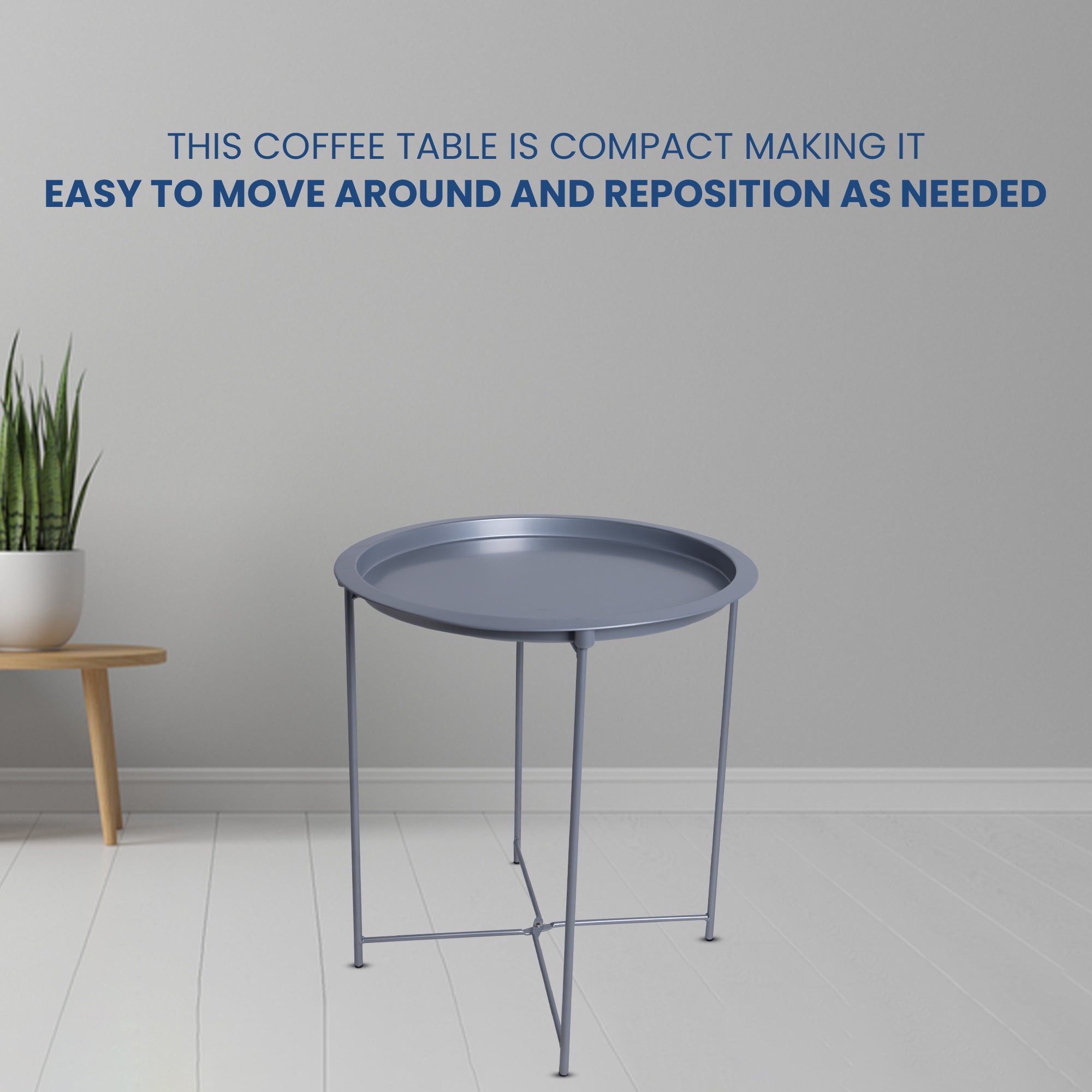 Foldable Coffee Table, Grey