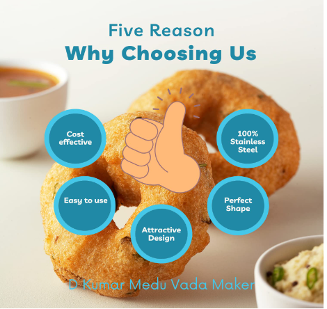 Stainless Steel Food Grade Medu Vada Maker with Stand