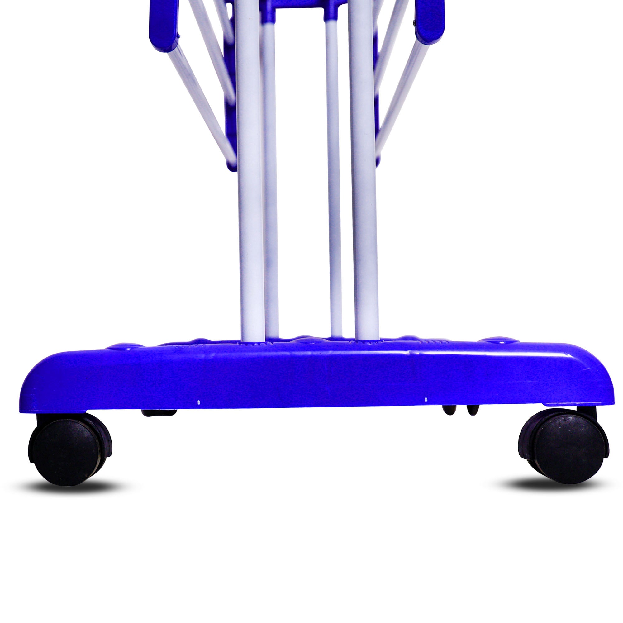 FlexiFold Cloth Drying Stand | 2-Tier Small Foldable Powder Coated Mild Steel I Blue