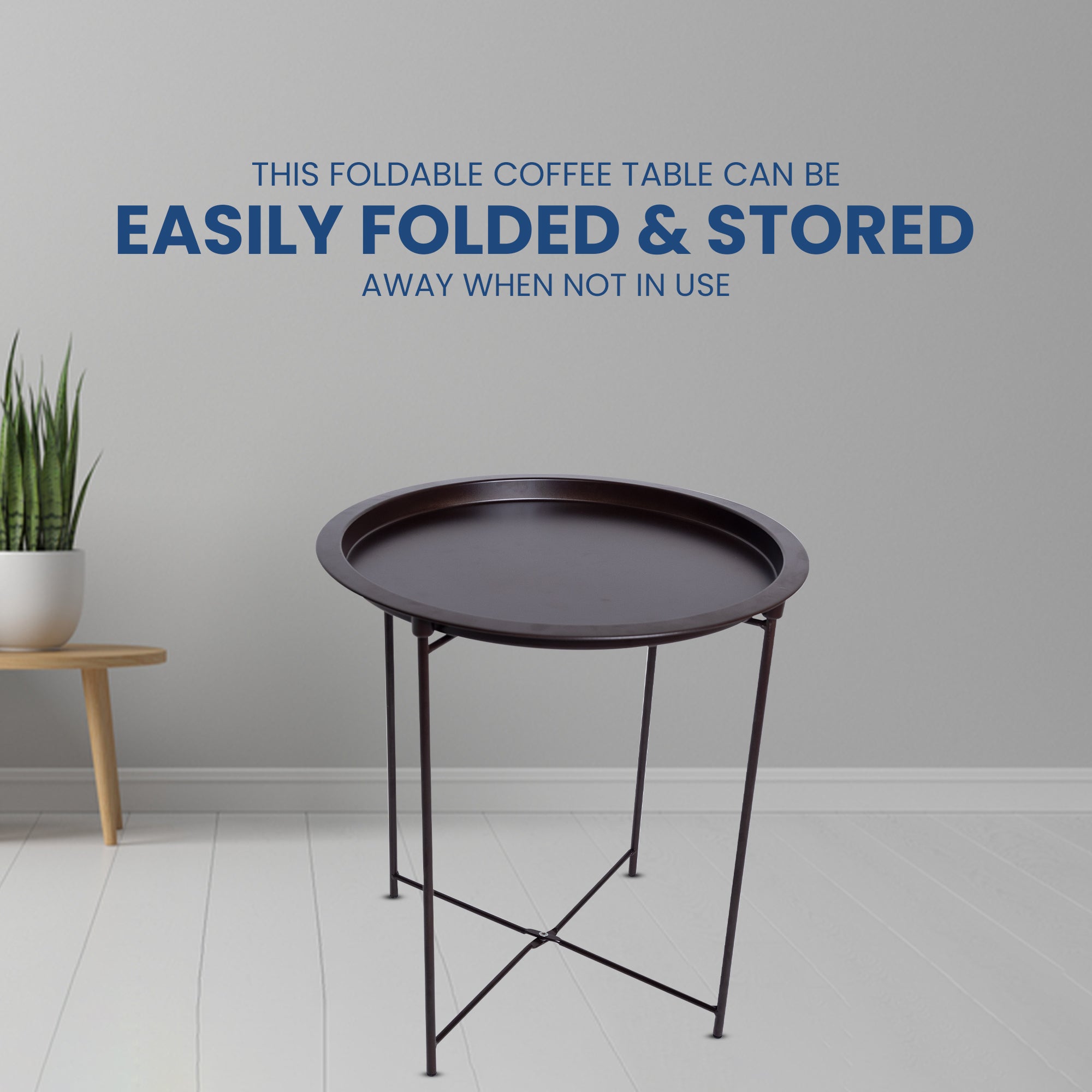 Foldable Coffee Table, Brown