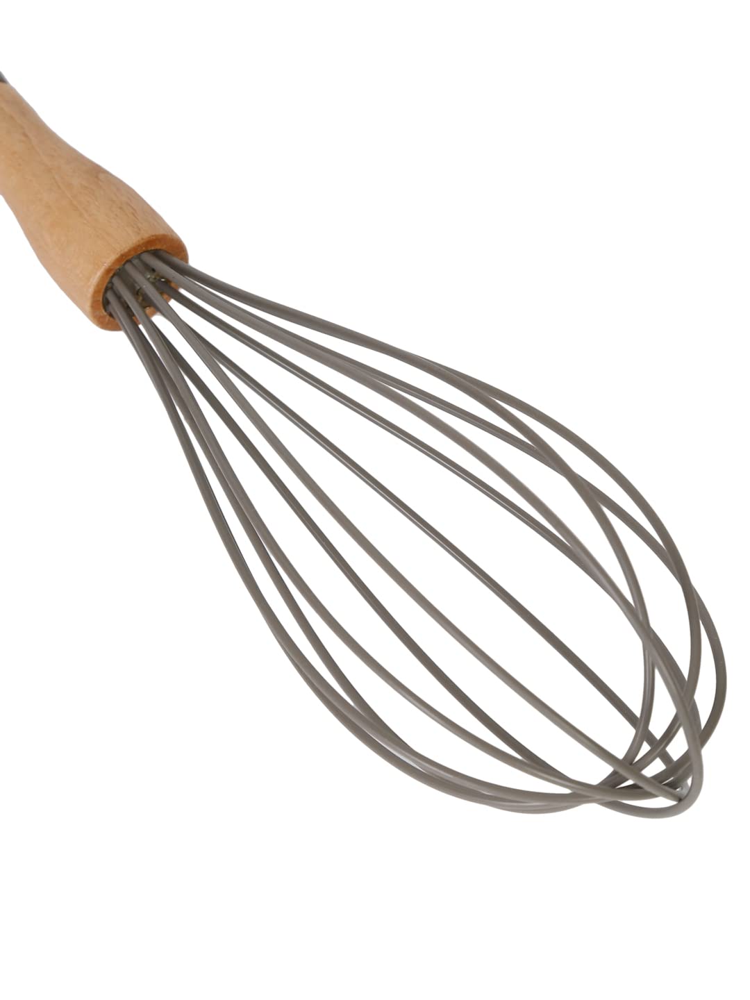 Silicone 12 Inch Whisk with Stainless Steel Head