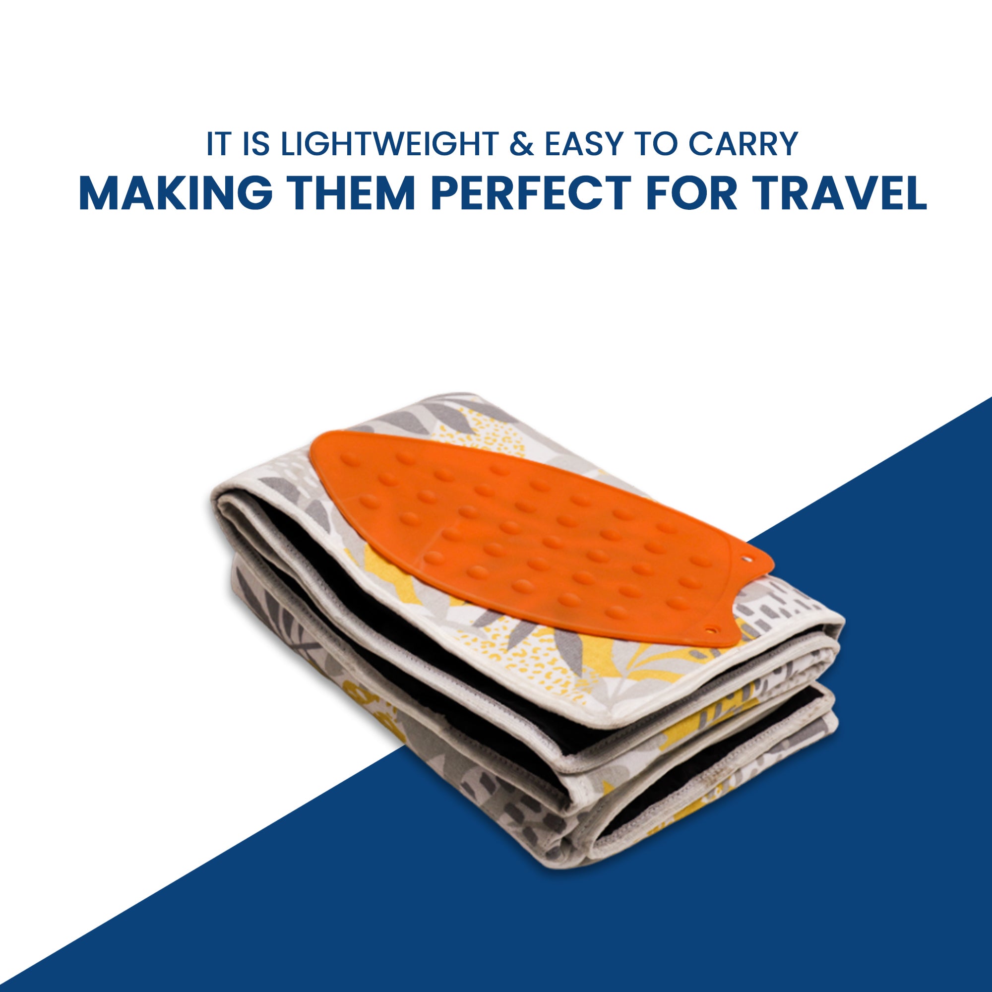 Ironing Mat 119 X 69 CM  | Silicone Iron Rest Protector | Steam Press On Table I Floral