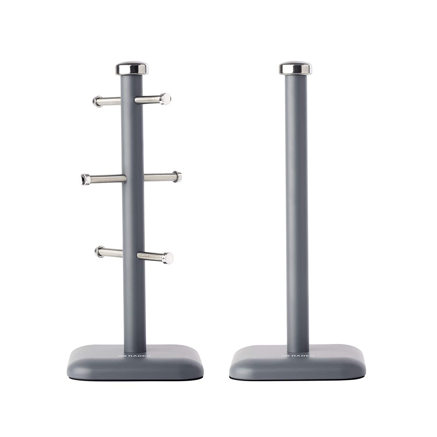 Haden Perth Slate Grey Mug Tree And Paper Towel Holder Set
