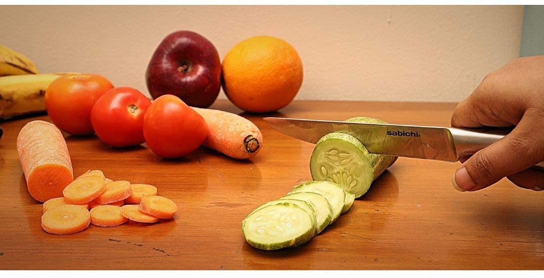 Sabichi Kitchen Essentials Combo Set of Stainless Steel Utility Knife, Acrylic Head Citrus & Mono Zester - pengessentials