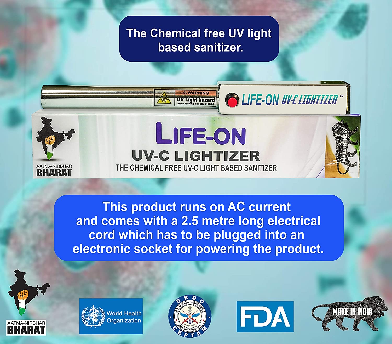 Chemical Free UV-C Light Based Sanitizer