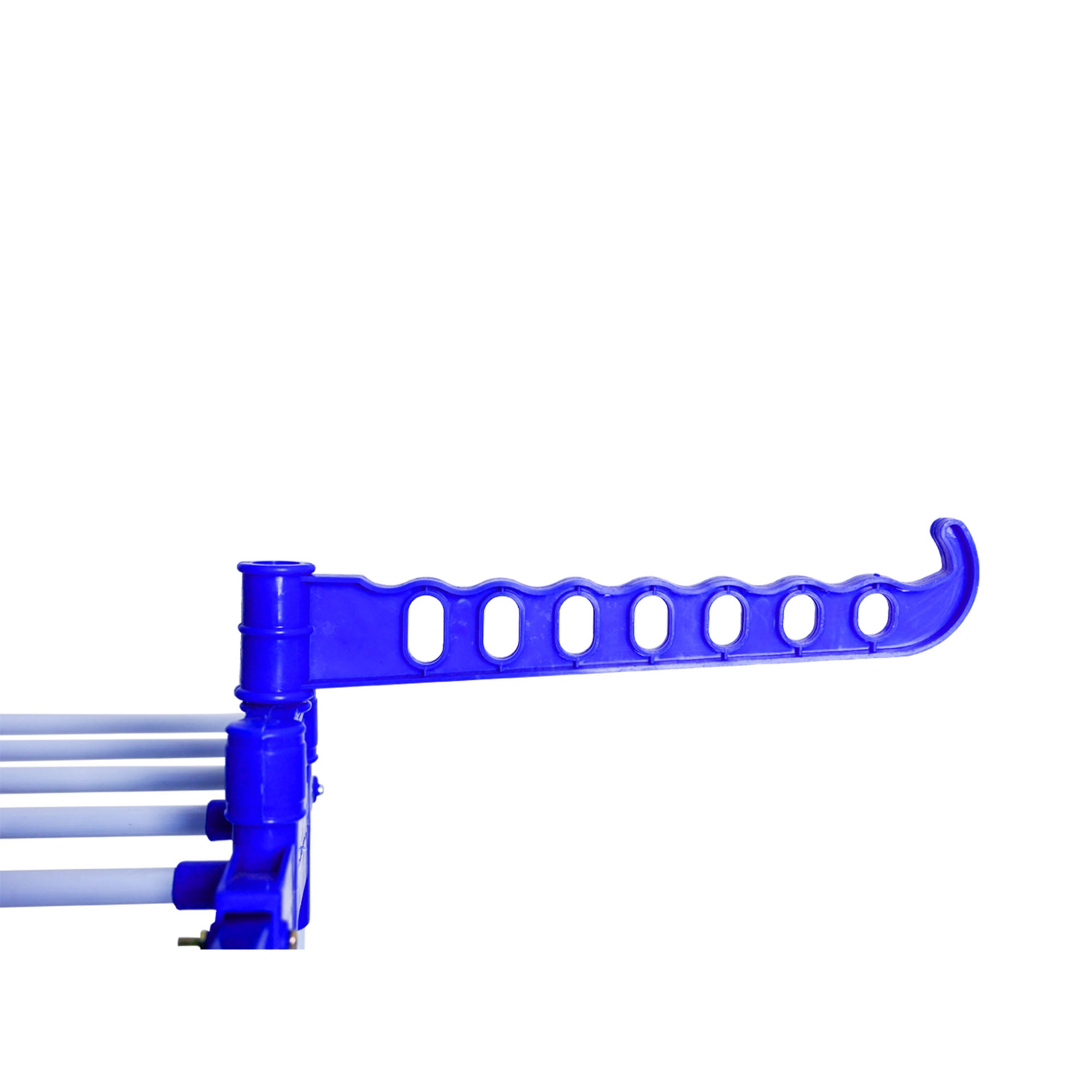 FlexiFold Cloth Drying Stand | 2-Tier Small Foldable Powder Coated Mild Steel I Blue