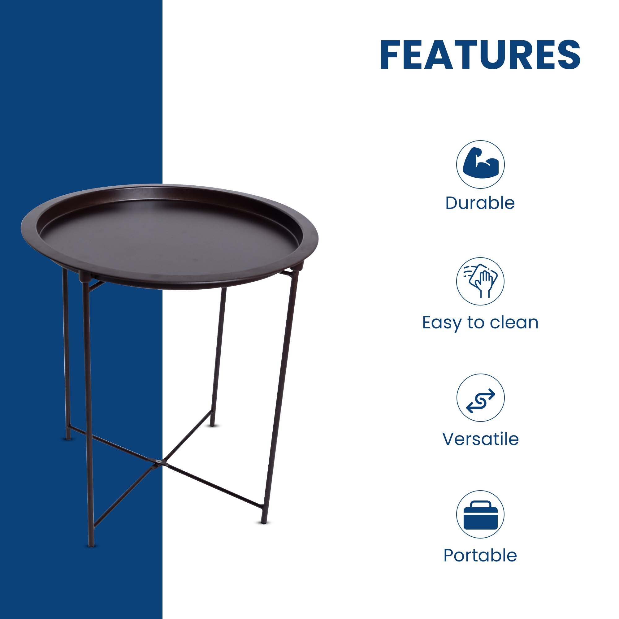 Foldable Coffee Table, Brown