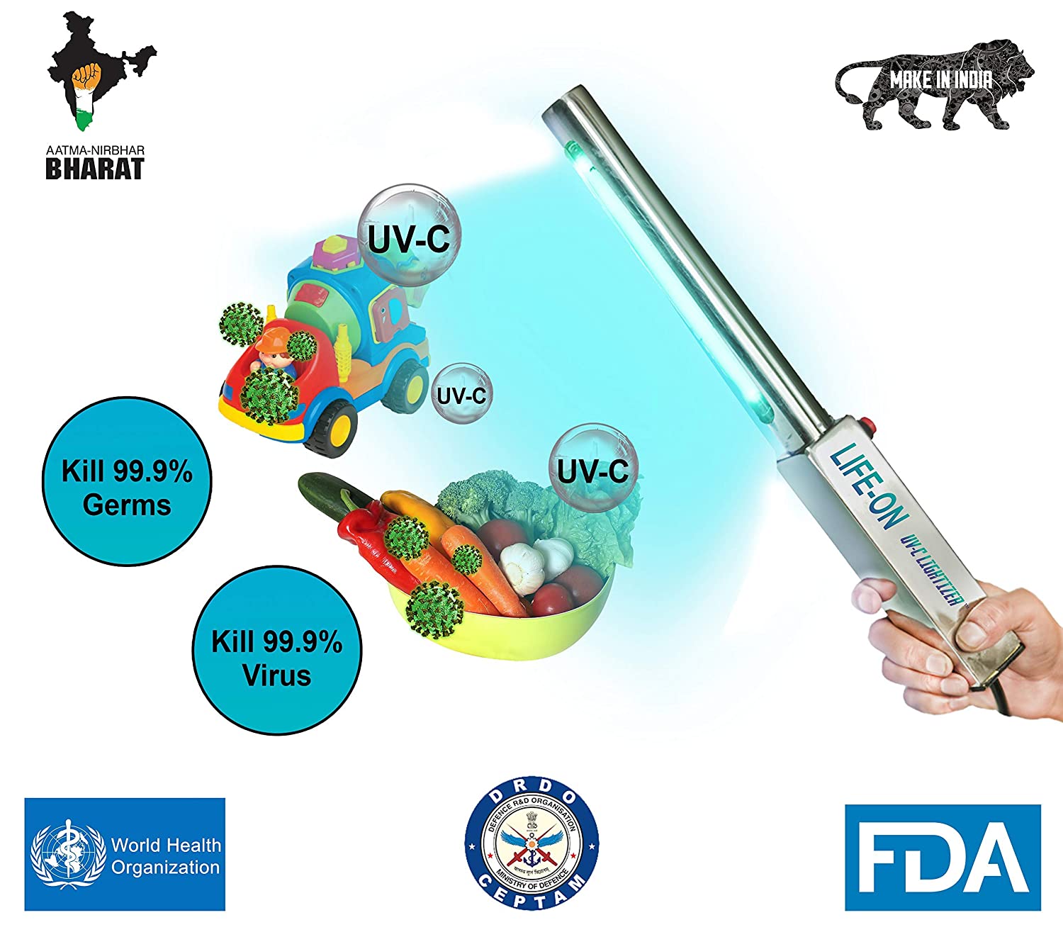 Chemical Free UV-C Light Based Sanitizer