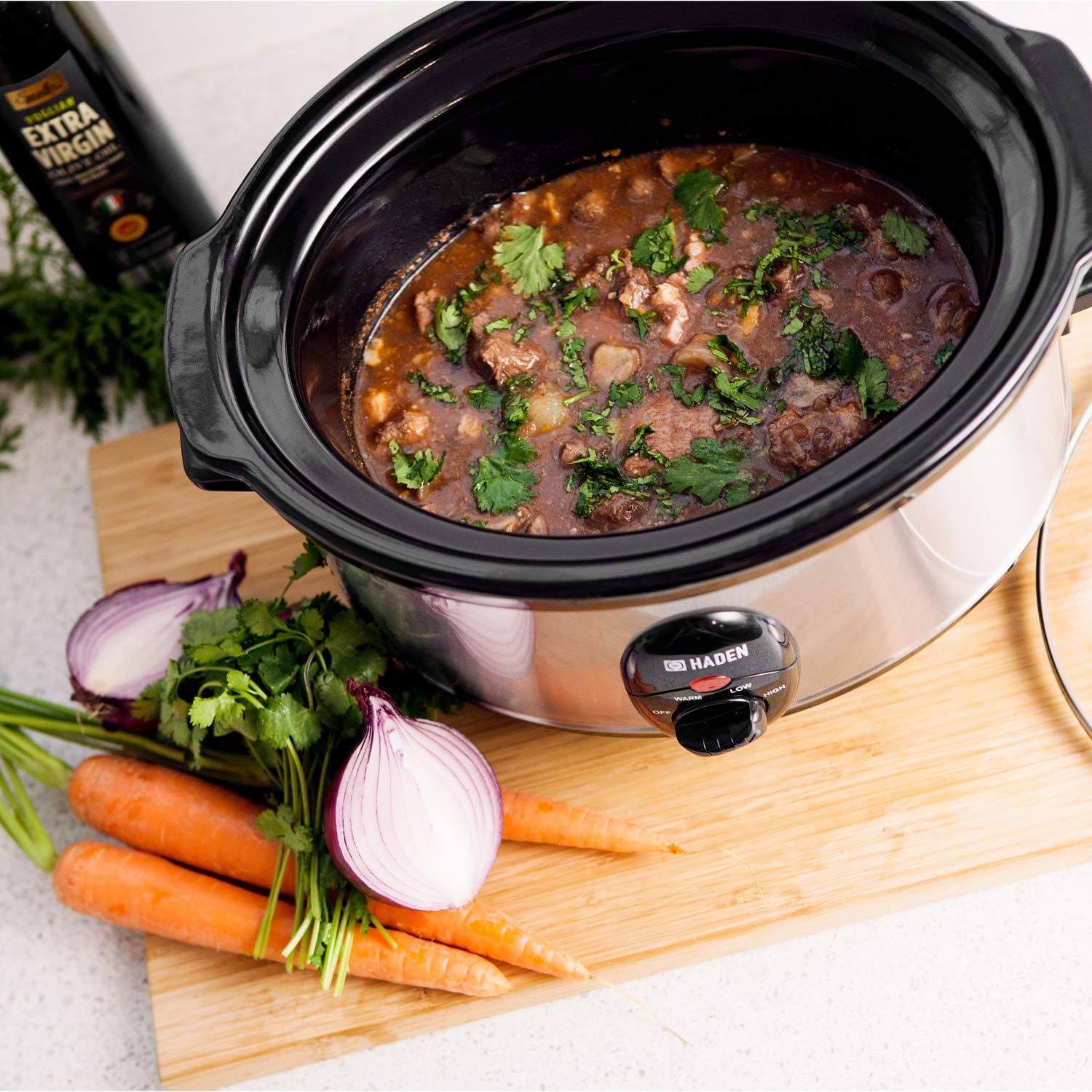 Slow Cooker 3.5 L Stainless Steel - pengessentials