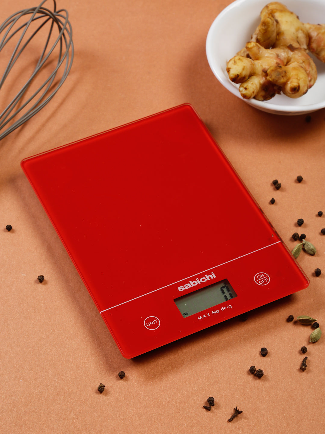 Digital food scale for diet, kitchen scale 5kg capacity stainless steel,  digital kitchen scale