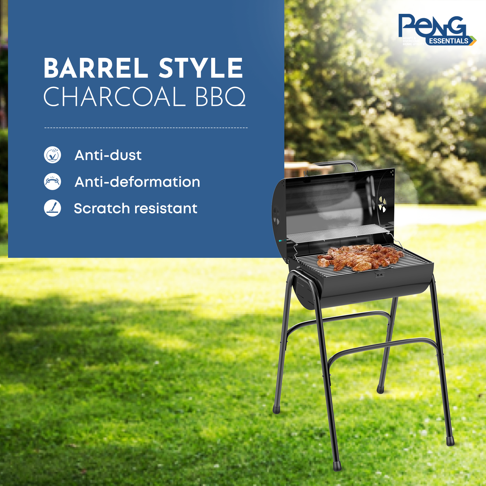 Charcoal Barbeque Grill set | Anti-Rust, Anti-Deformation & Scratch Resistant