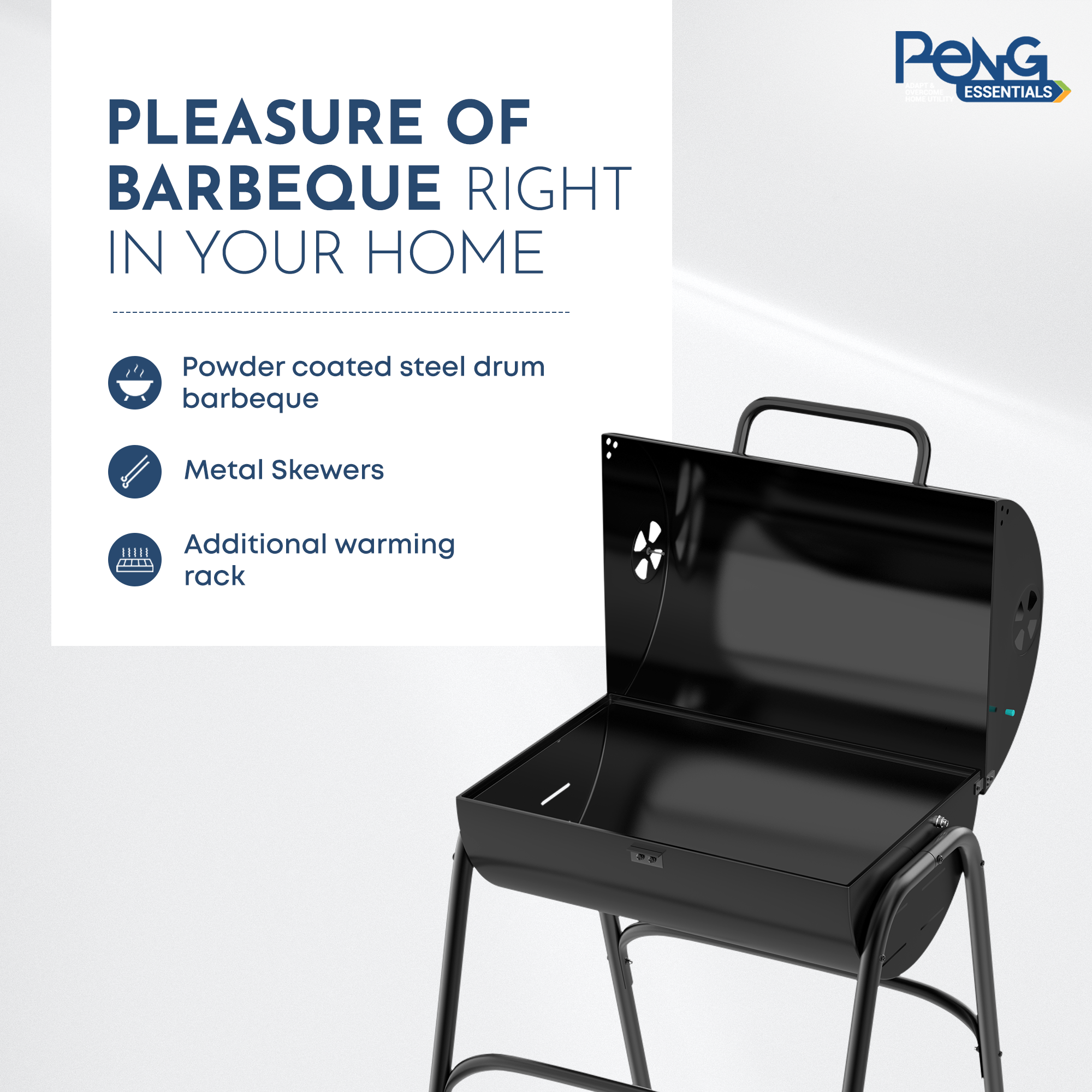 Compact Drum Barbecue - pengessentials
