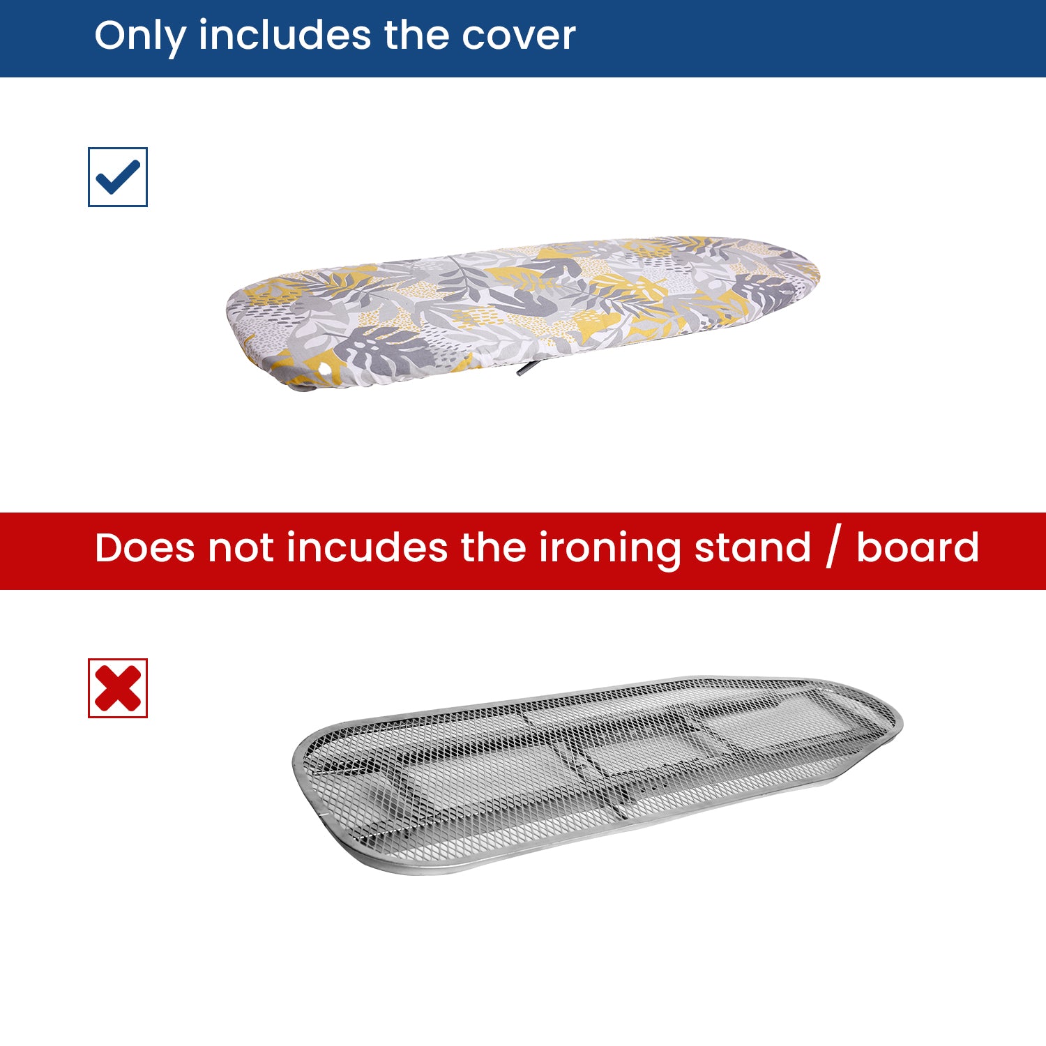 Floral Print H-Leg Ironing Board Cover