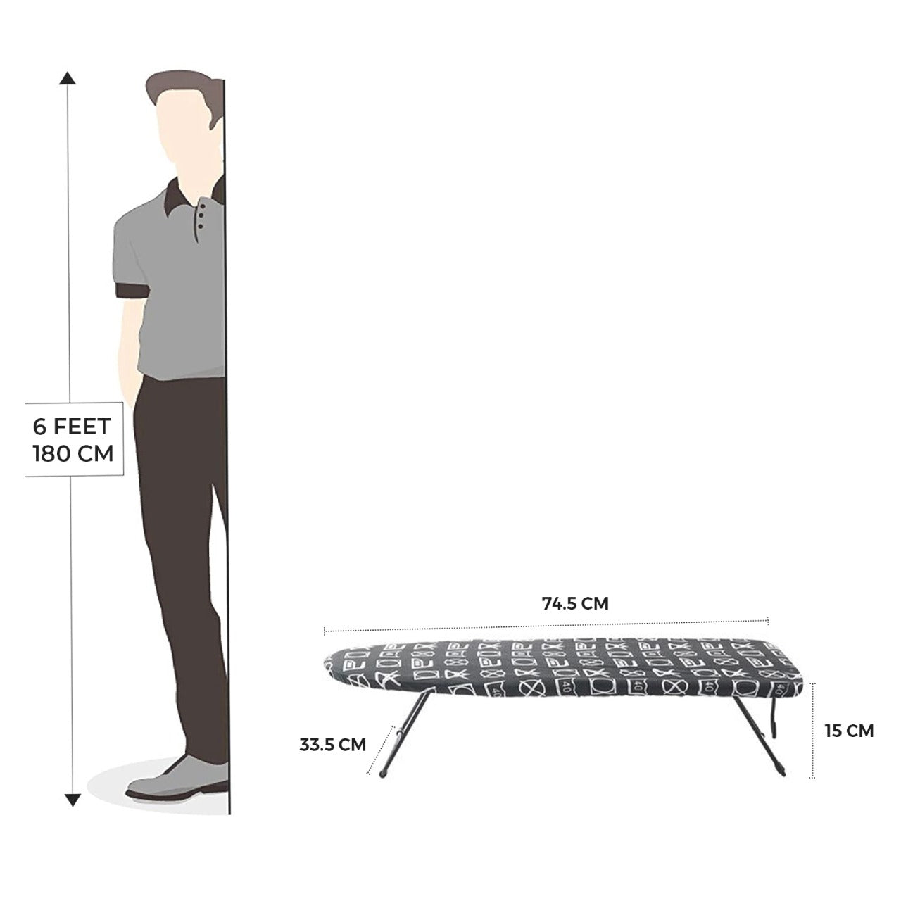 Foldable Tabletop Ironing Board - pengessentials