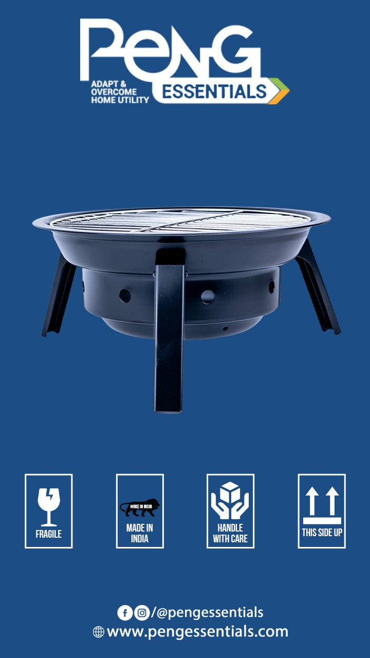 Charcoal Foldable Barbeque Grill with Accessories