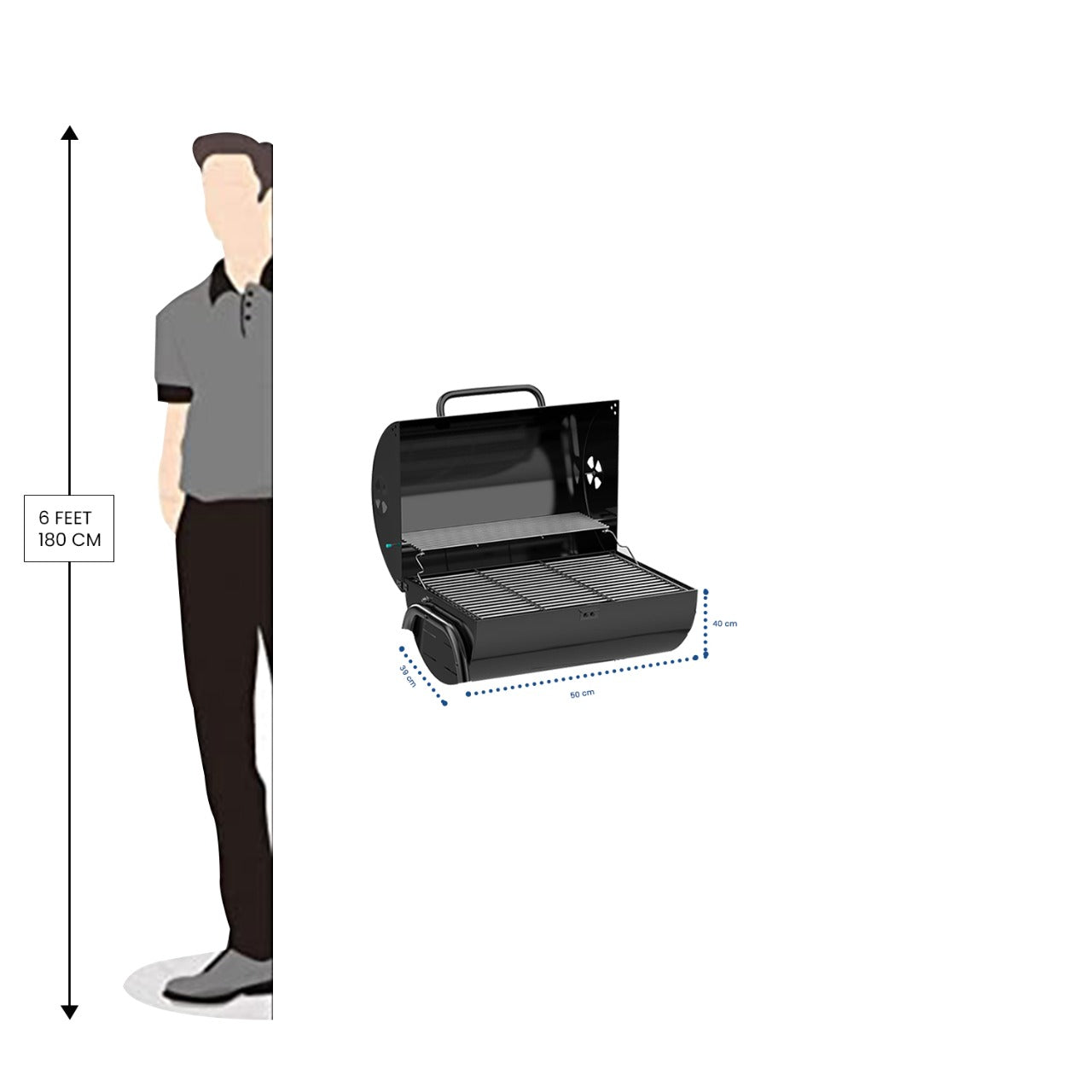 Compact Drum Barbeque