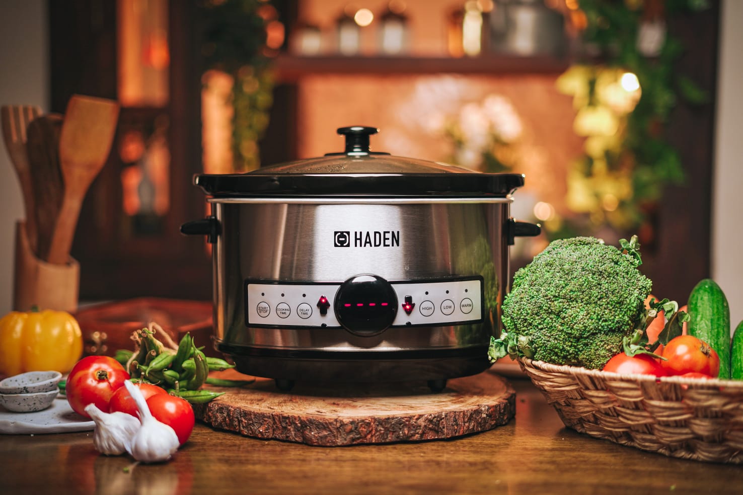 Digital Slow Cooker with Timer | 3.5 litres | 3 Settings, Warm, Low and High |
