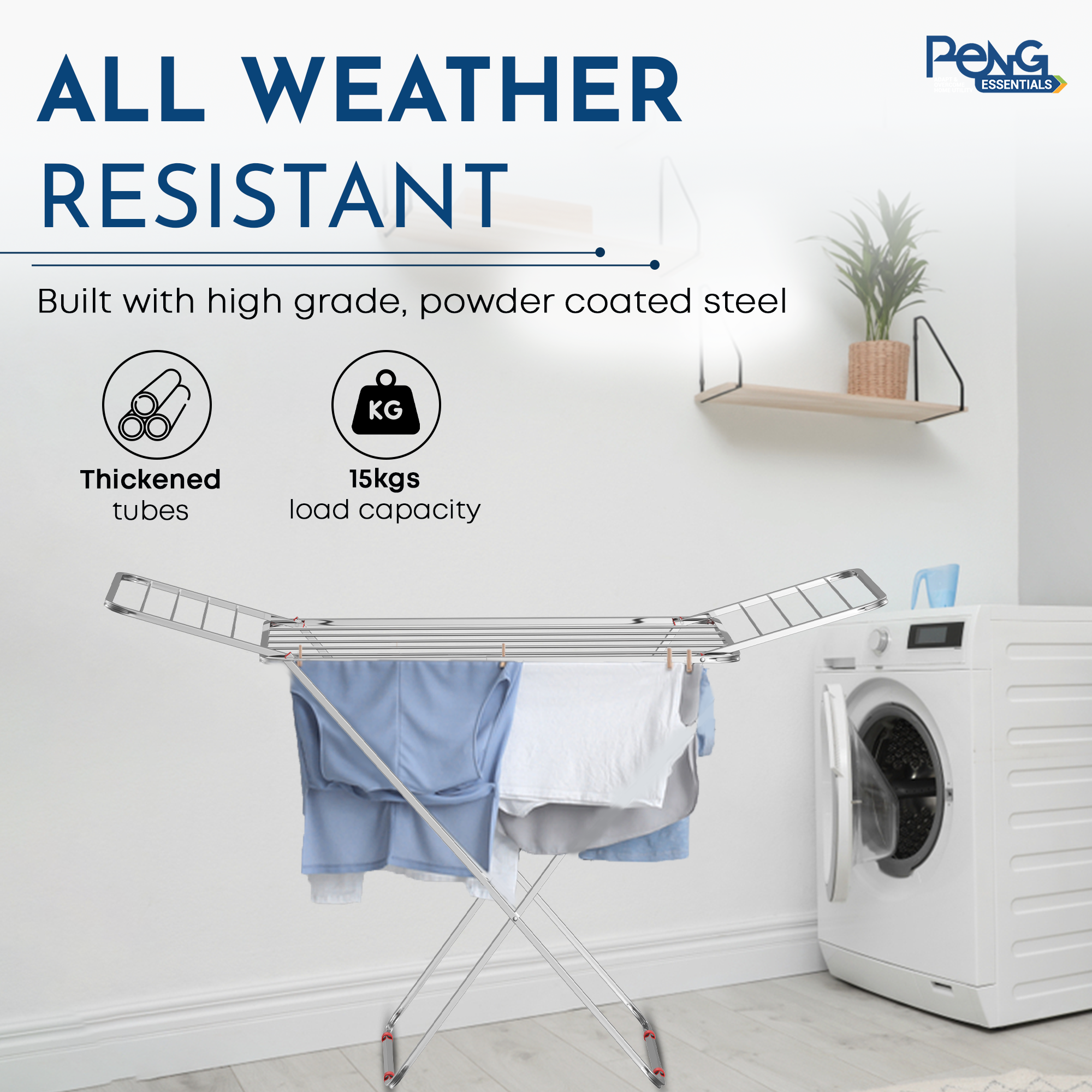 Cloth Drying Stand | Stainless Steel Foldable Cloth Drying Rack Stand (Stainless Steel Dryer)