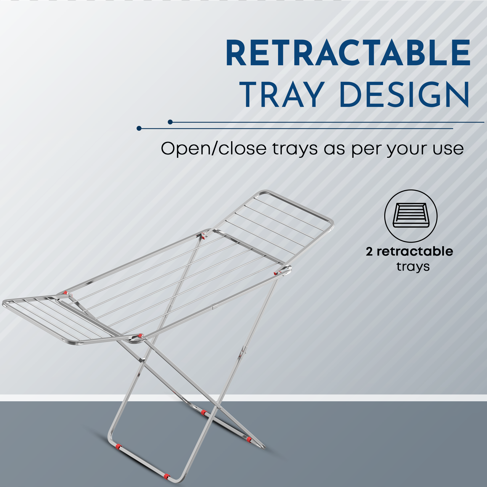 Cloth Drying Stand | Stainless Steel Foldable Cloth Drying Rack Stand (Stainless Steel Dryer)