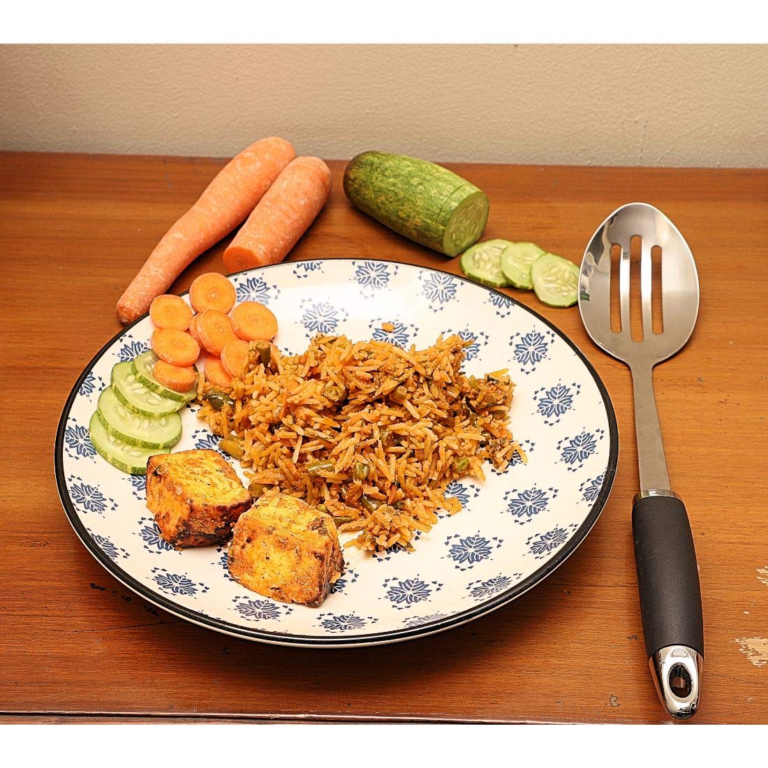 Slotted Spoon Stainless Steel Silver