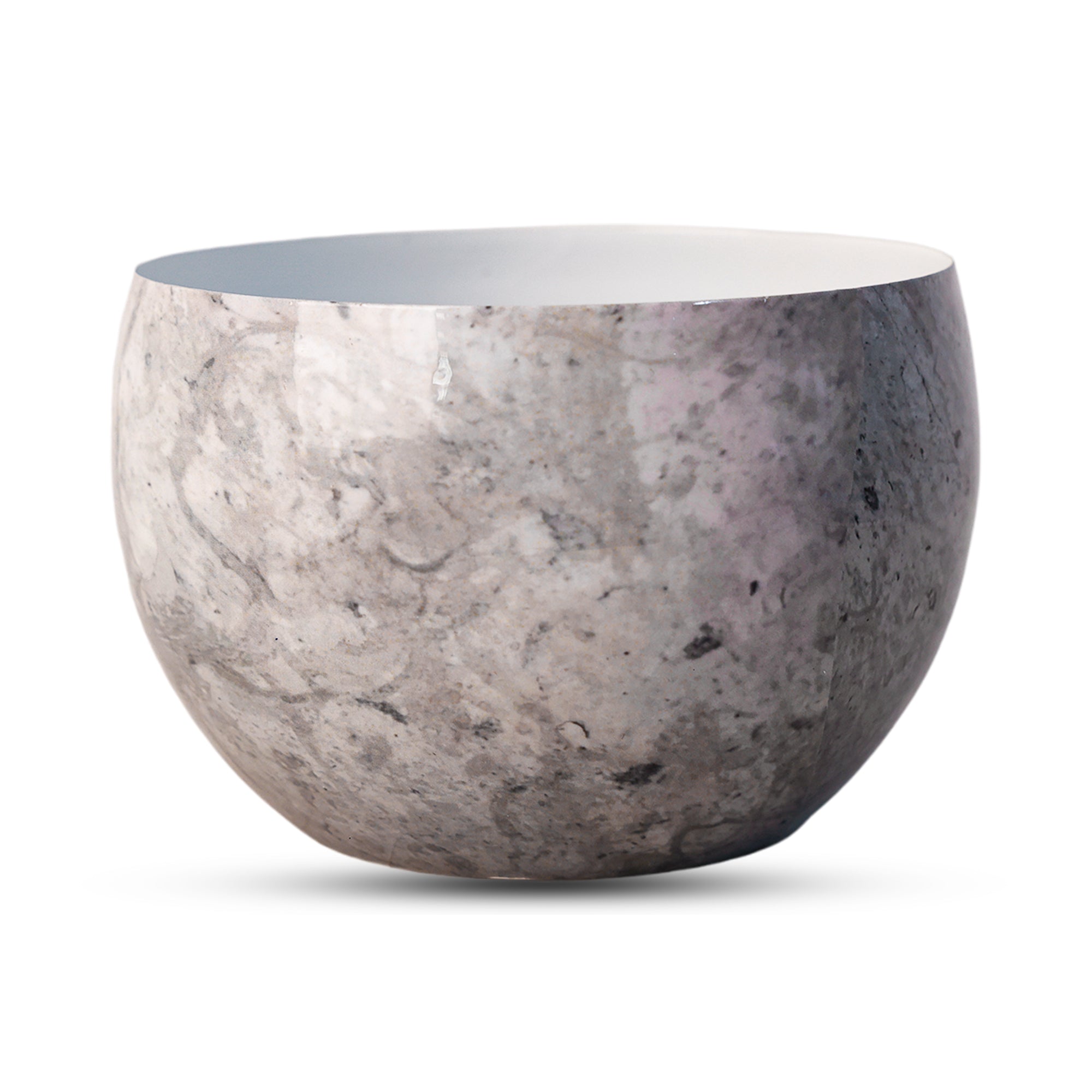 Indoor Metal decor Vase/Planter- Grey Set of 2