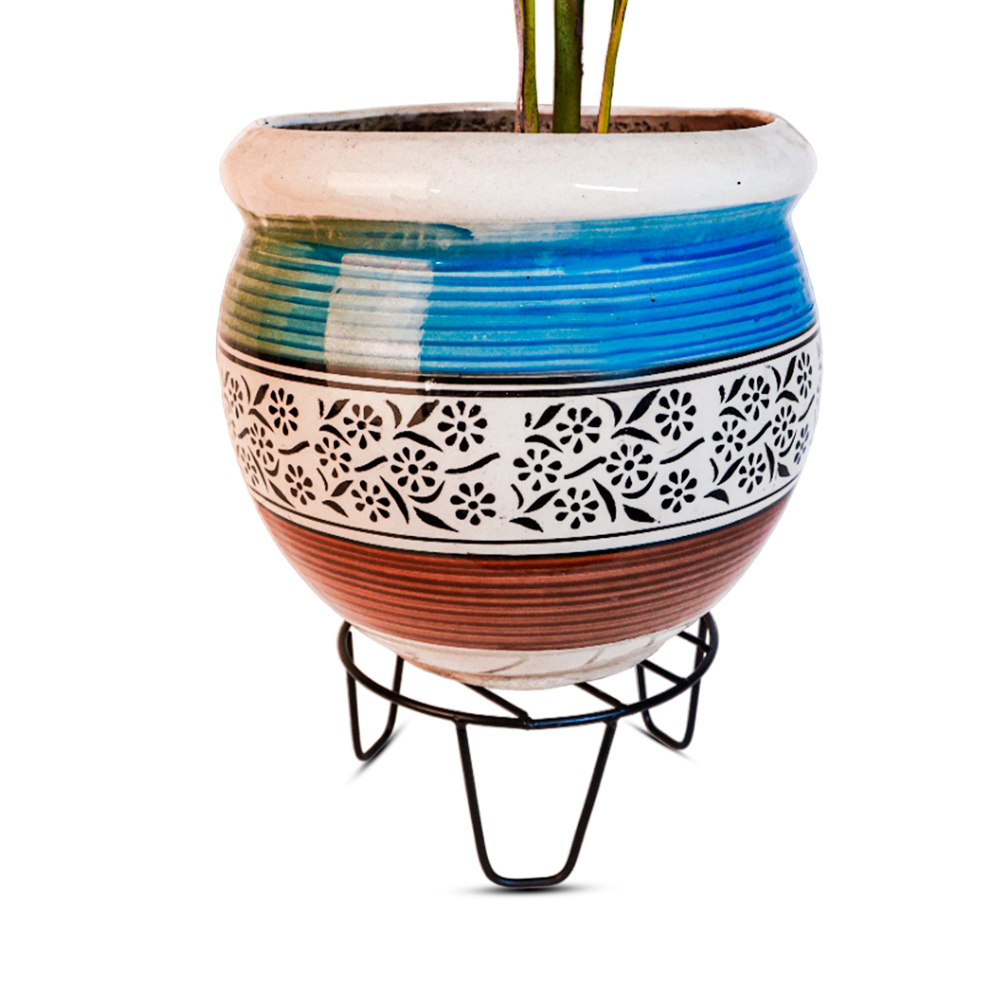 Indoor Metal decor Vase/Planter- Pot Stand