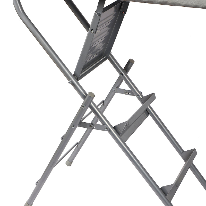 Peng Essentials MultiComfort Ironing Board | Ironing Board with Step Ladder (Silver)